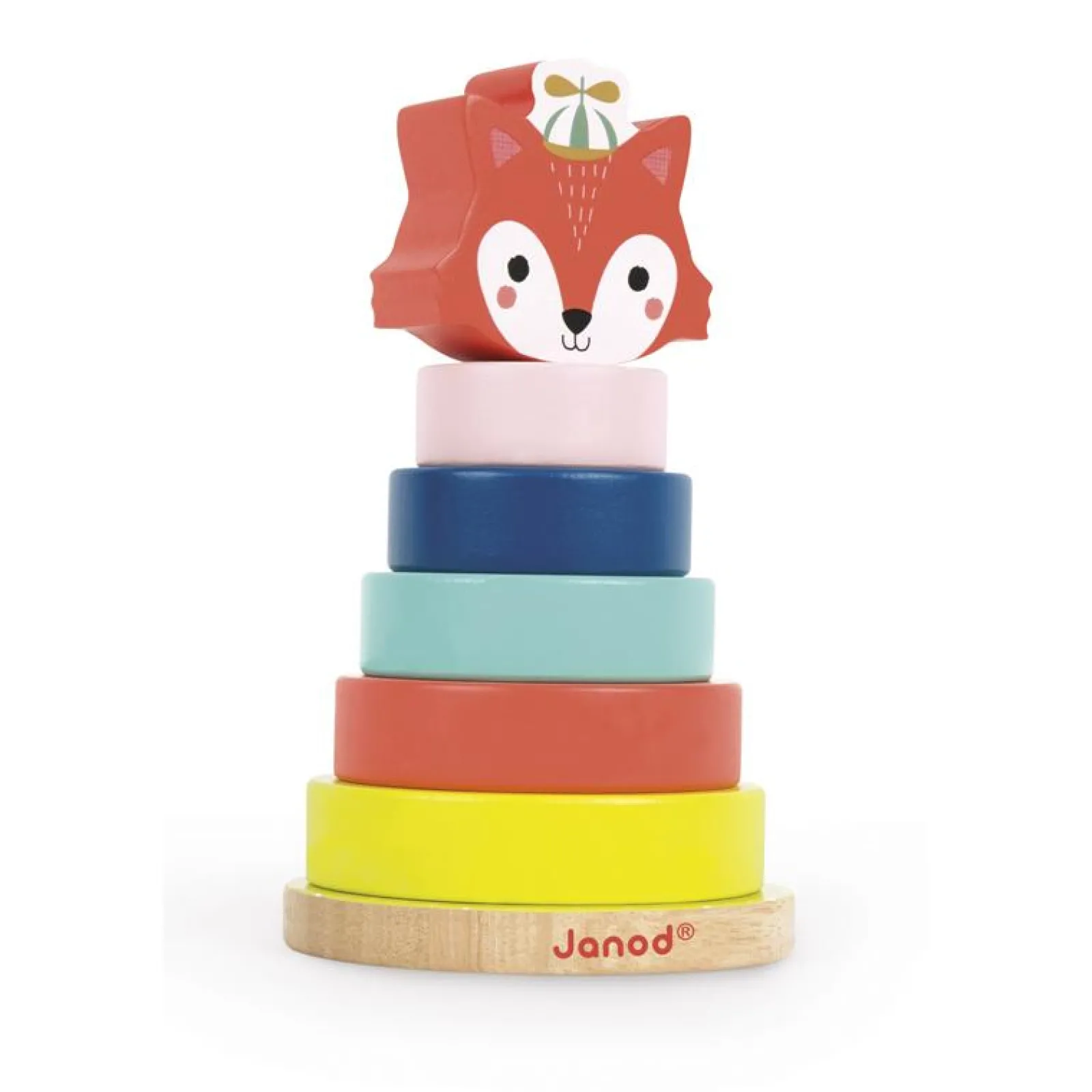 Little Helper Wooden Toys & Educational Toys | Baby Gifts | Activity & Educational Toys | Baby Forest Fox Stacker | Stacking and Nesting Toys