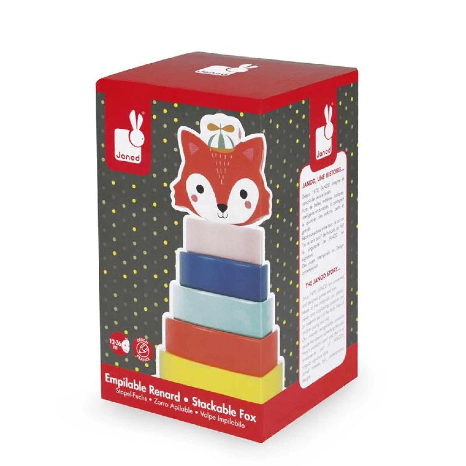 Little Helper Wooden Toys & Educational Toys | Baby Gifts | Activity & Educational Toys | Baby Forest Fox Stacker | Stacking and Nesting Toys