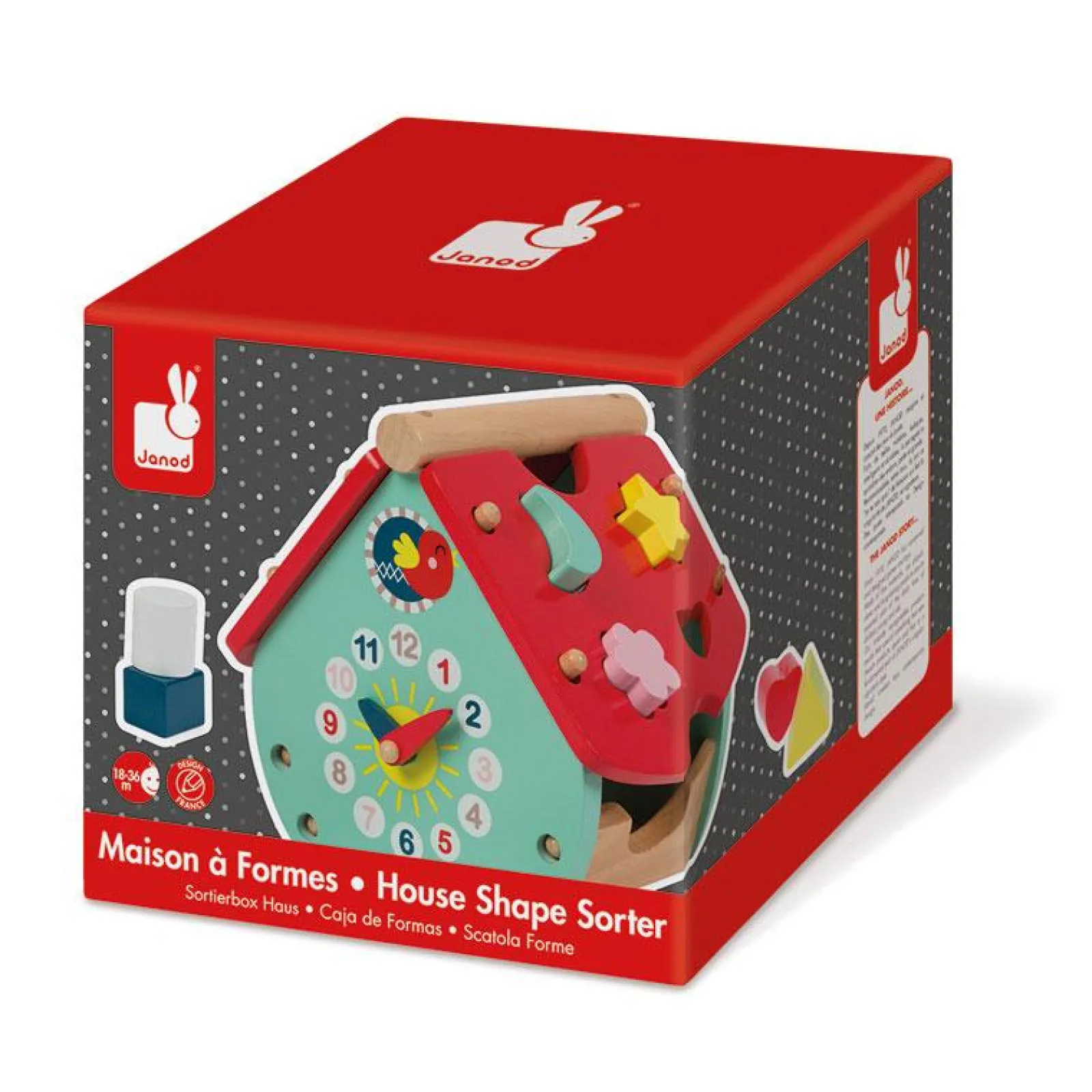 Little Helper Wooden Toys & Educational Toys | Baby Gifts | Activity & Educational Toys | Baby Forest House Shape Sorter | Shape Sorters
