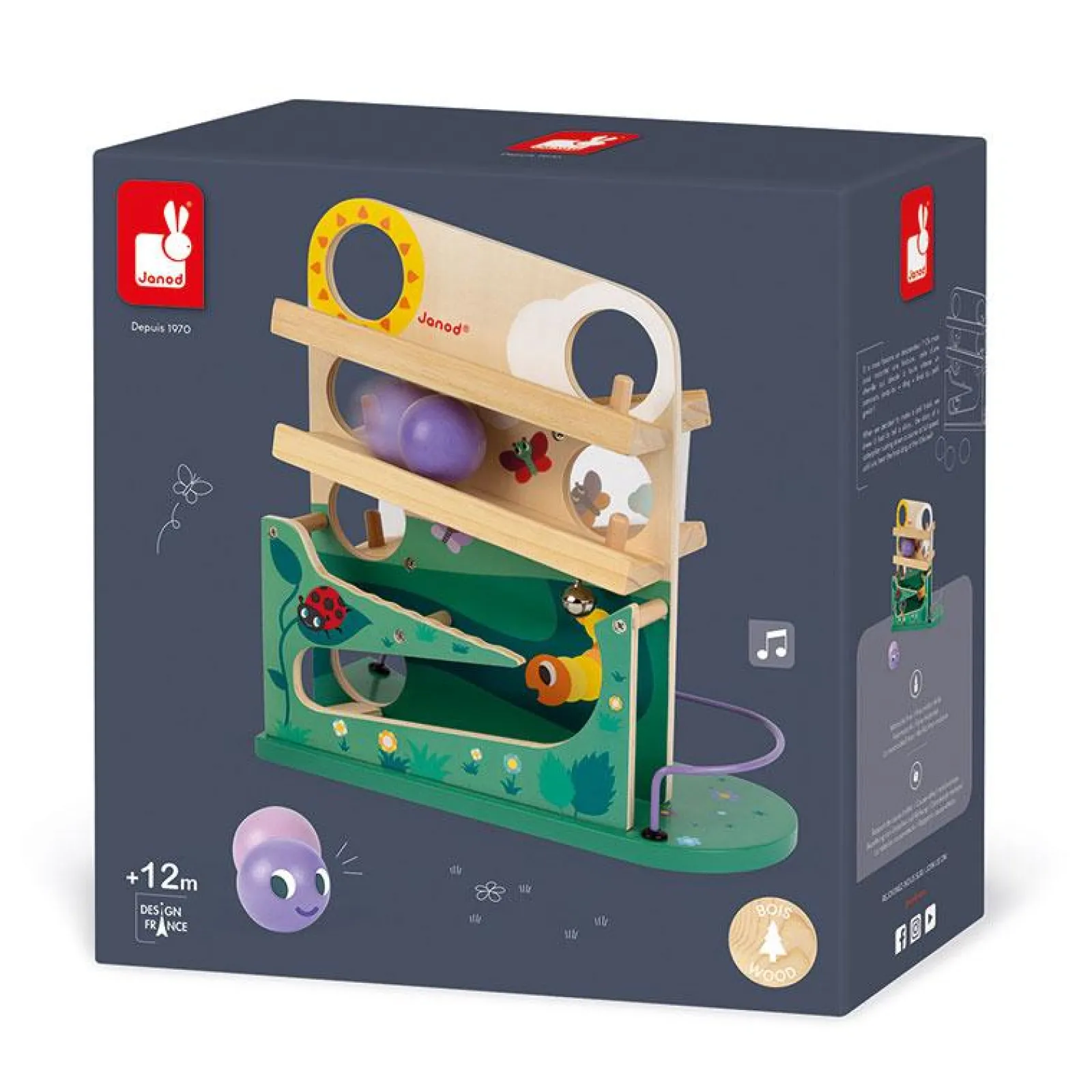 Little Helper Wooden Toys & Educational Toys | Montessori Toys & Products | Activity & Educational Toys | Caterpillar Ball Track | Wooden Toys