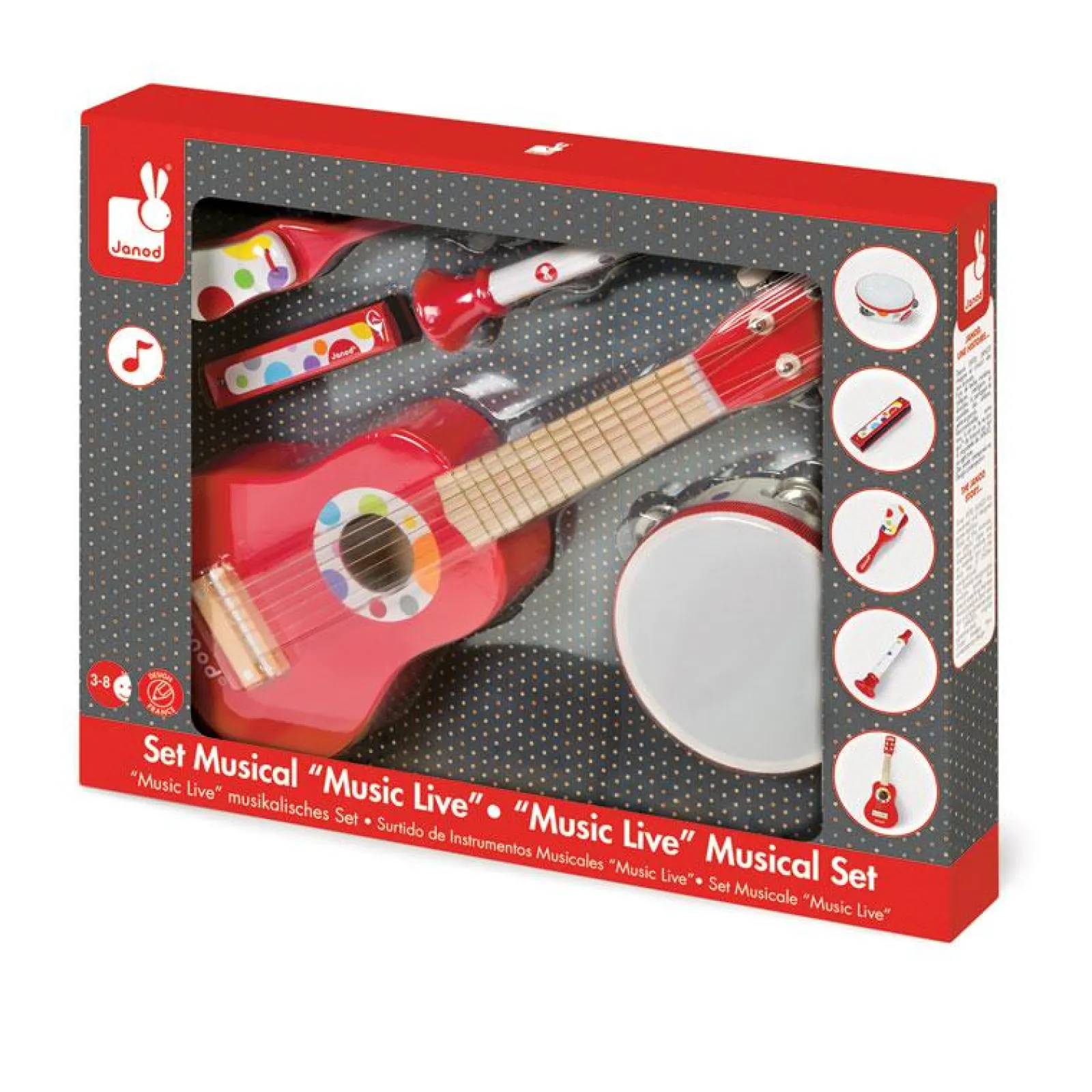 Little Helper Wooden Toys & Educational Toys | Baby Gifts | Activity & Educational Toys | Confetti Music Live Musical Set | Understanding Music