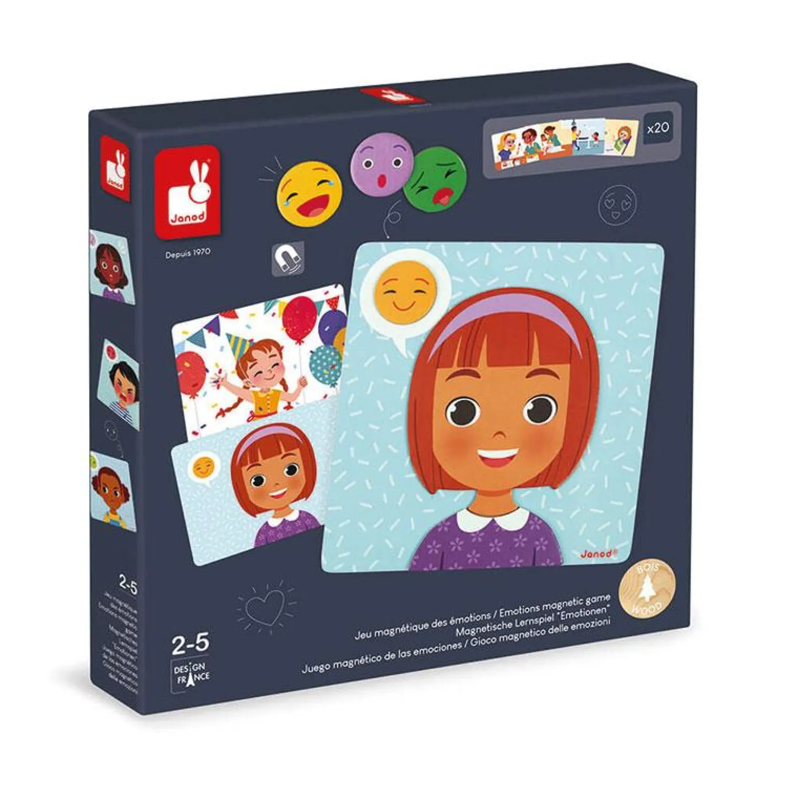 Little Helper Wooden Toys & Educational Toys | Baby Gifts | Activity & Educational Toys | Emotions Magnetic Game | Social and Emotional Development