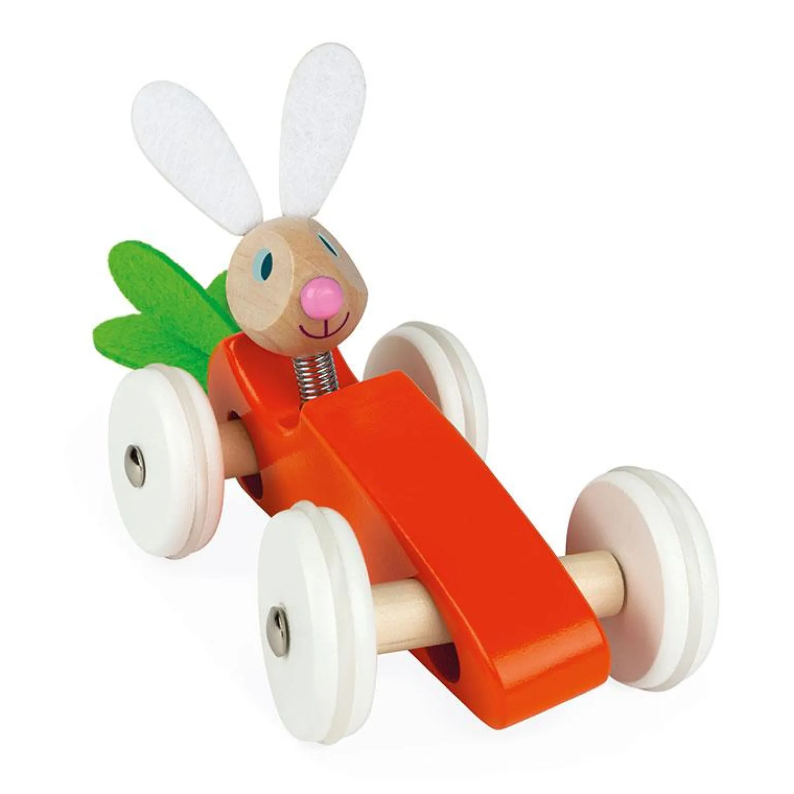 Little Helper Wooden Toys & Educational Toys | Baby Gifts | Activity & Educational Toys | Lapin Carrot Car | Wooden Toys