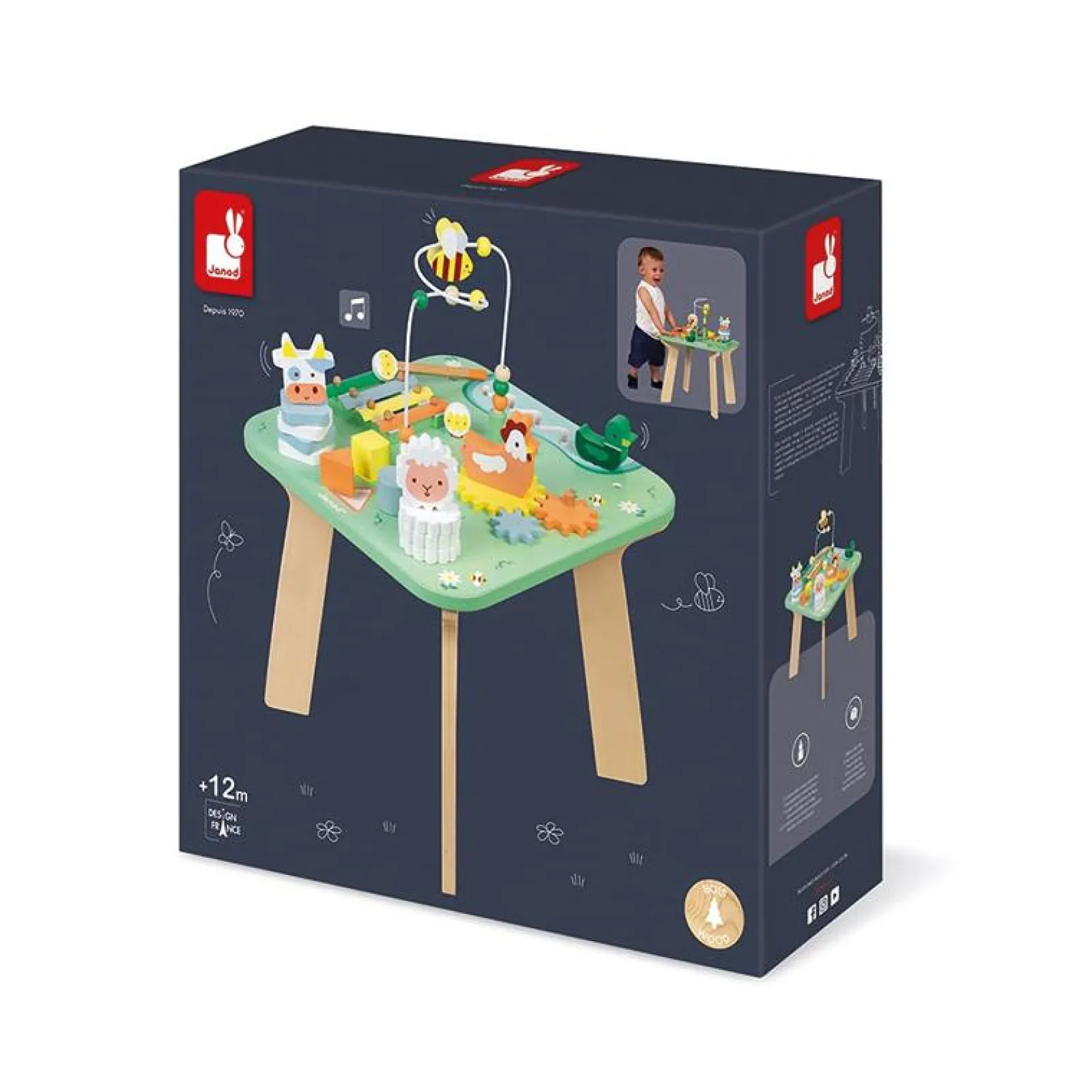 Little Helper Wooden Toys & Educational Toys | Montessori Toys & Products | Activity & Educational Toys | Meadow Activity Table | Activity Centres, Playsets & Tables