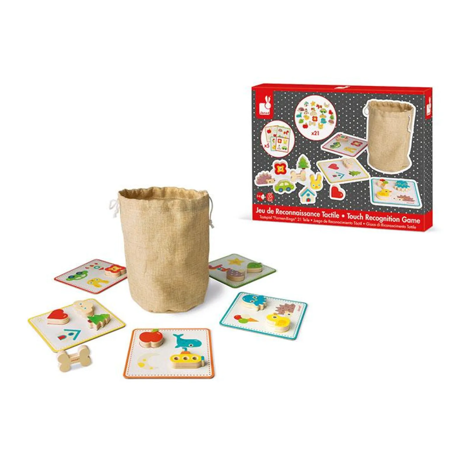 Little Helper Wooden Toys & Educational Toys | Baby Gifts | Activity & Educational Toys | Memory Touch Recognition Game | Sensory Toys