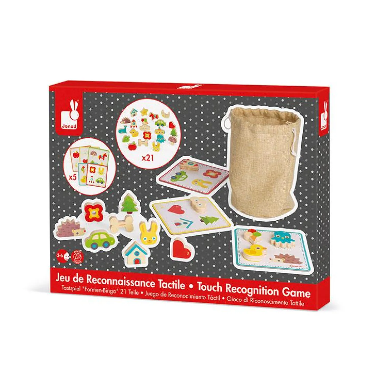 Little Helper Wooden Toys & Educational Toys | Baby Gifts | Activity & Educational Toys | Memory Touch Recognition Game | Sensory Toys