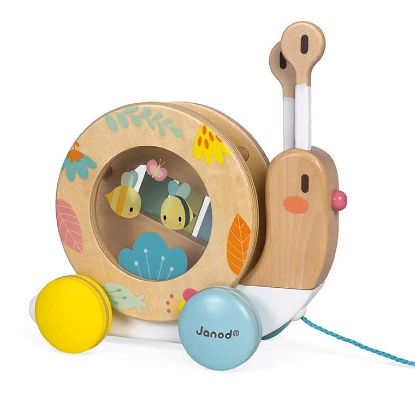 Little Helper Wooden Toys & Educational Toys | Baby Gifts | Activity & Educational Toys | Pure Pull Along Snail | Understanding Music