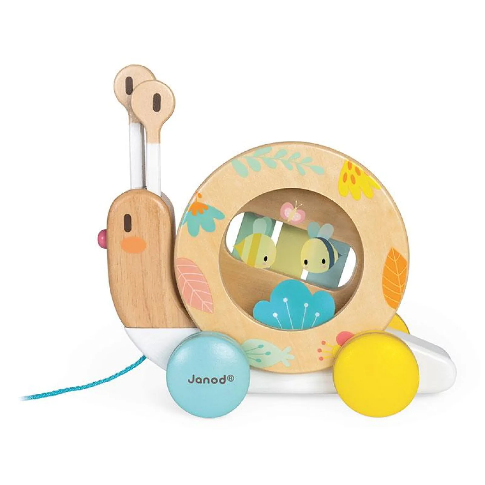 Little Helper Wooden Toys & Educational Toys | Baby Gifts | Activity & Educational Toys | Pure Pull Along Snail | Understanding Music