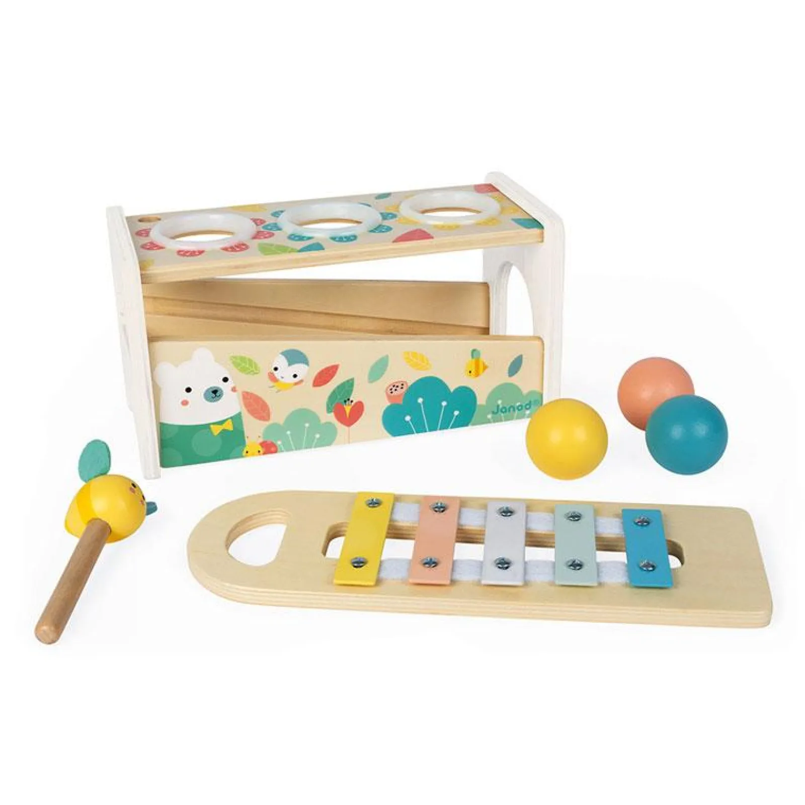 Little Helper Wooden Toys & Educational Toys | Baby Gifts | Activity & Educational Toys | Pure Tap Tap Xylophone | Understanding Music