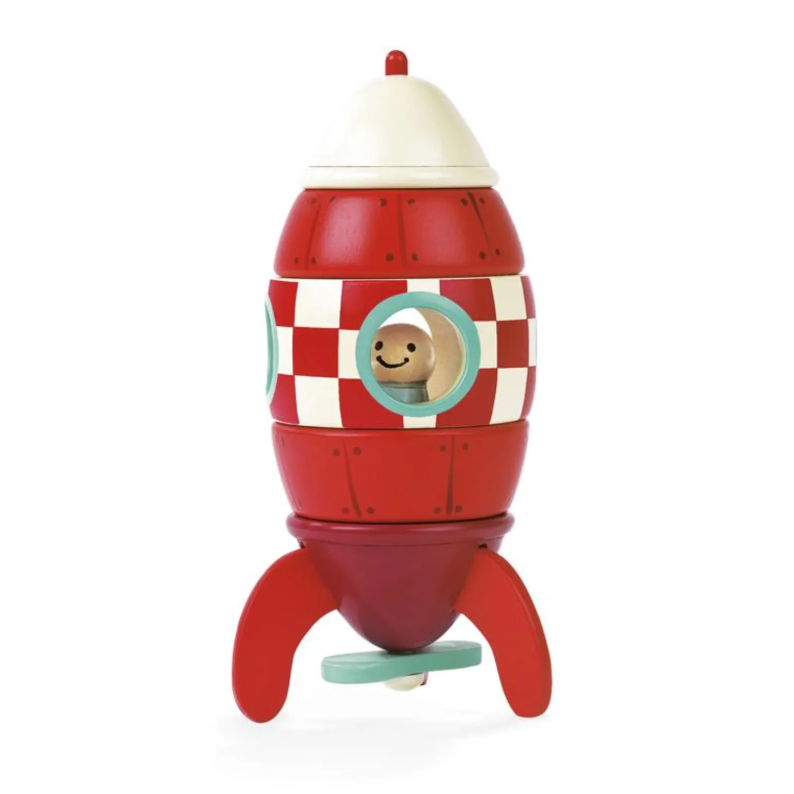 Little Helper Wooden Toys & Educational Toys | Montessori Toys & Products | Activity & Educational Toys | Small Magnetic Rocket | Construction Toys
