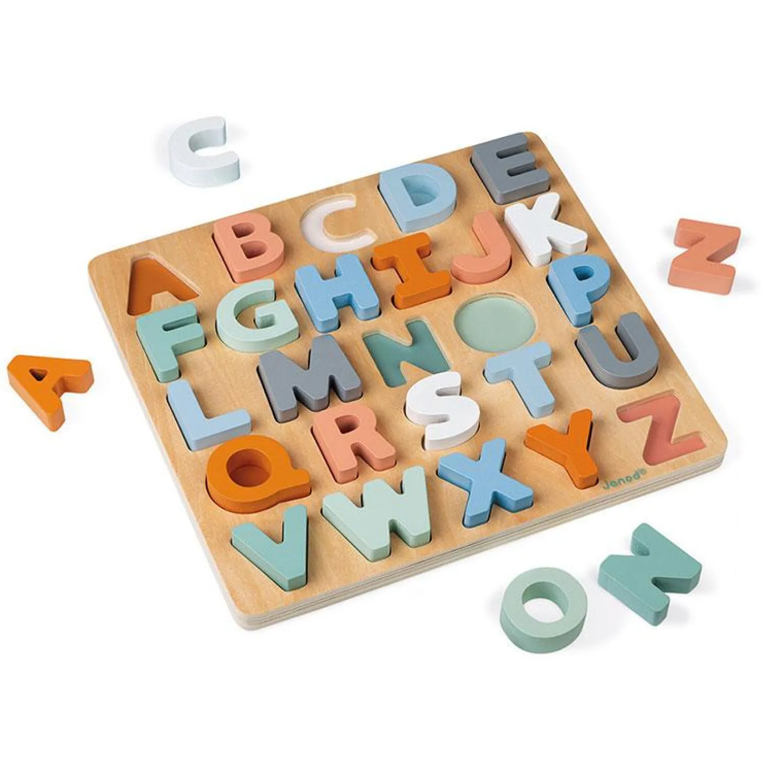 Little Helper Wooden Toys & Educational Toys | Baby Gifts | Activity & Educational Toys | Sweet Cocoon Alphabet Puzzle | Learning ABCs and 123s