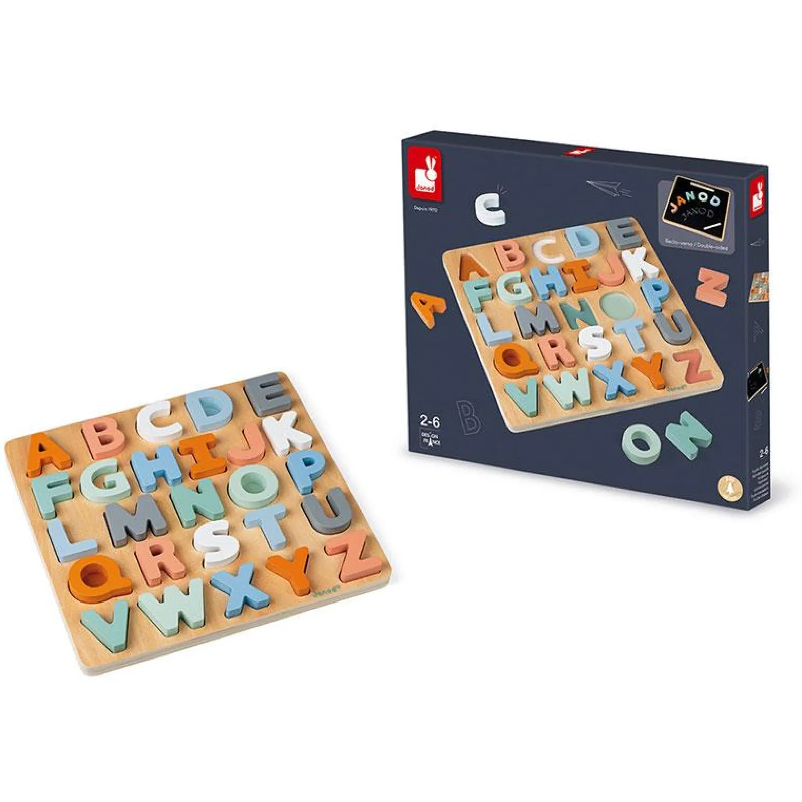 Little Helper Wooden Toys & Educational Toys | Baby Gifts | Activity & Educational Toys | Sweet Cocoon Alphabet Puzzle | Learning ABCs and 123s