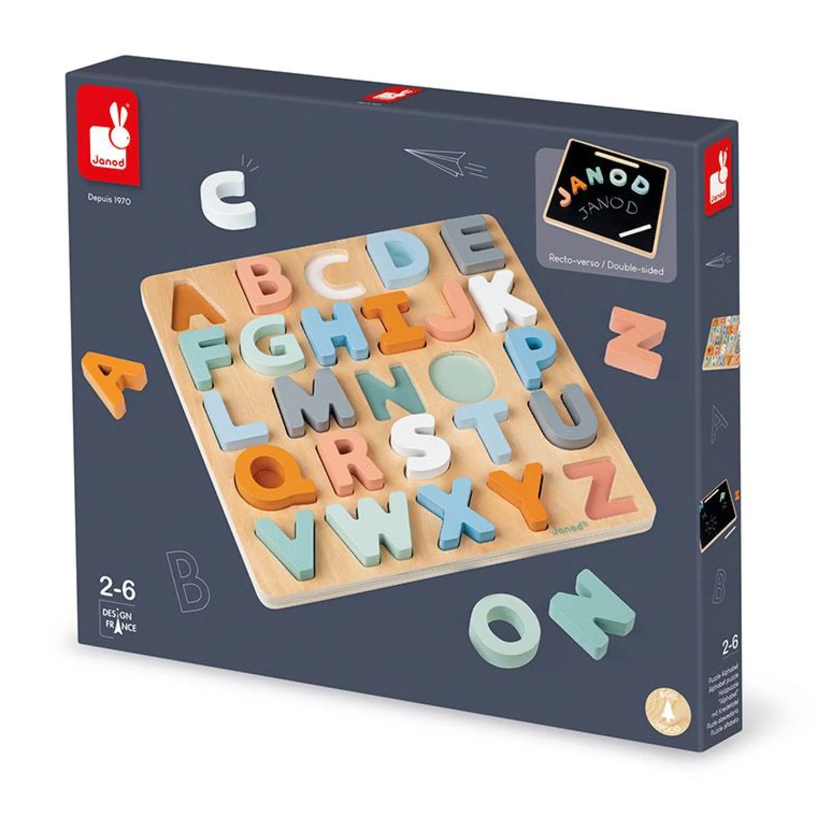 Little Helper Wooden Toys & Educational Toys | Baby Gifts | Activity & Educational Toys | Sweet Cocoon Alphabet Puzzle | Learning ABCs and 123s