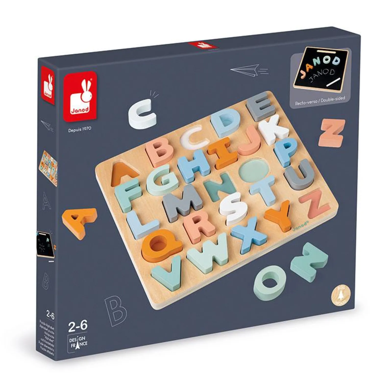 Little Helper Wooden Toys & Educational Toys | Baby Gifts | Activity & Educational Toys | Sweet Cocoon Alphabet Puzzle | Learning ABCs and 123s