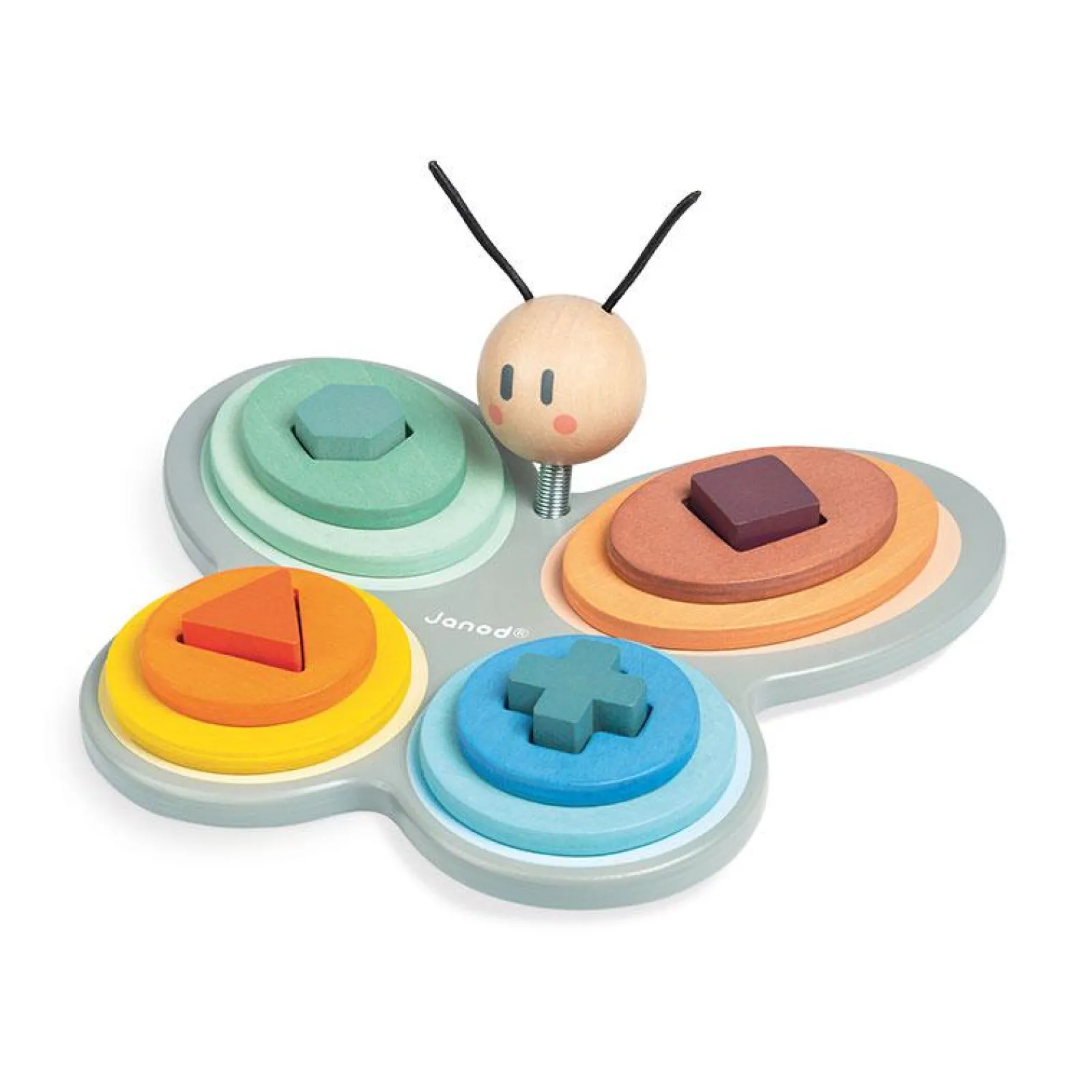 Little Helper Wooden Toys & Educational Toys | Baby Gifts | Activity & Educational Toys | Sweet Cocoon Butterfly Shape Sorter | Shape Sorters