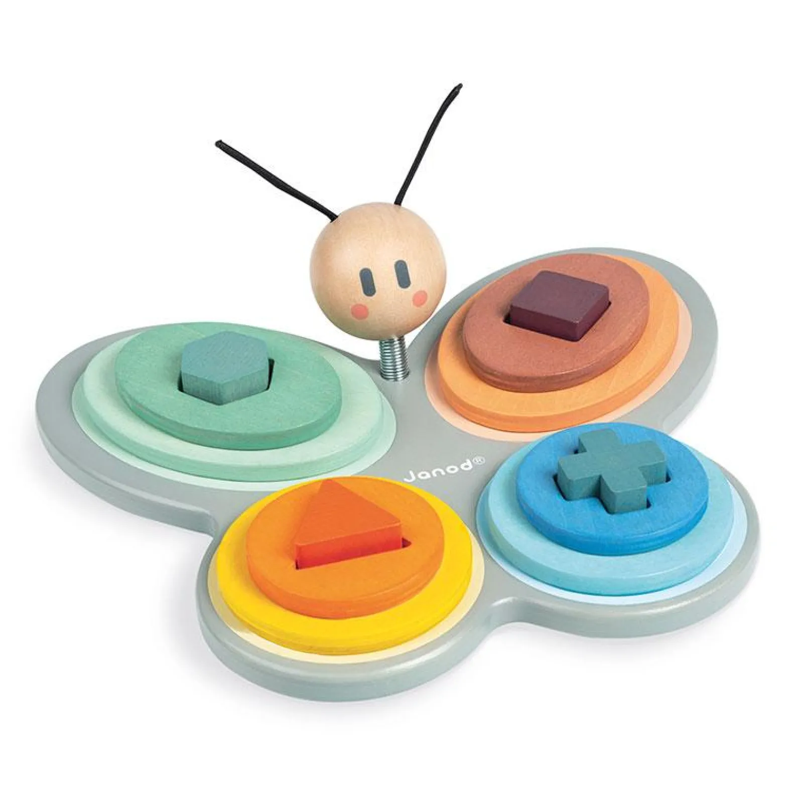 Little Helper Wooden Toys & Educational Toys | Baby Gifts | Activity & Educational Toys | Sweet Cocoon Butterfly Shape Sorter | Shape Sorters