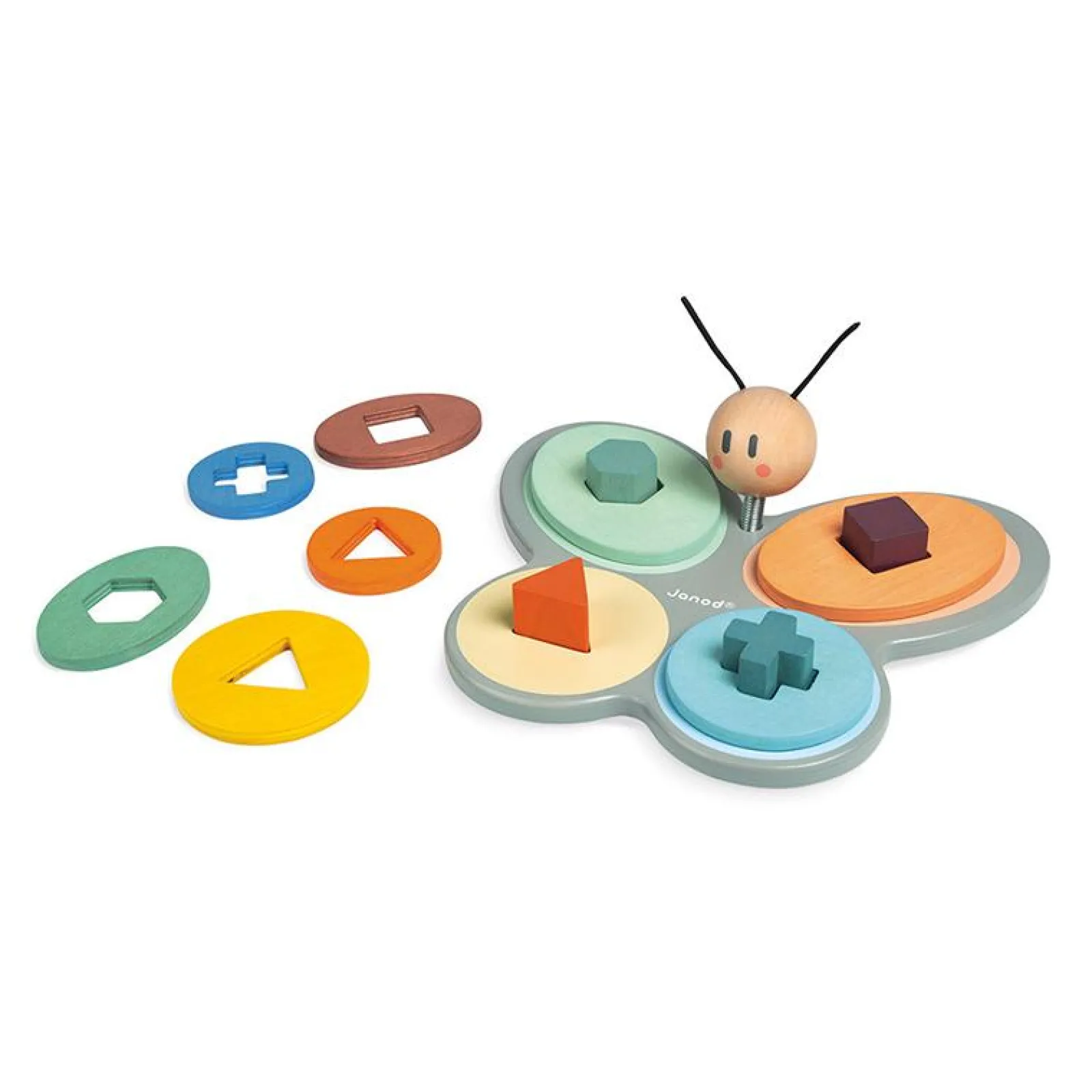 Little Helper Wooden Toys & Educational Toys | Baby Gifts | Activity & Educational Toys | Sweet Cocoon Butterfly Shape Sorter | Shape Sorters