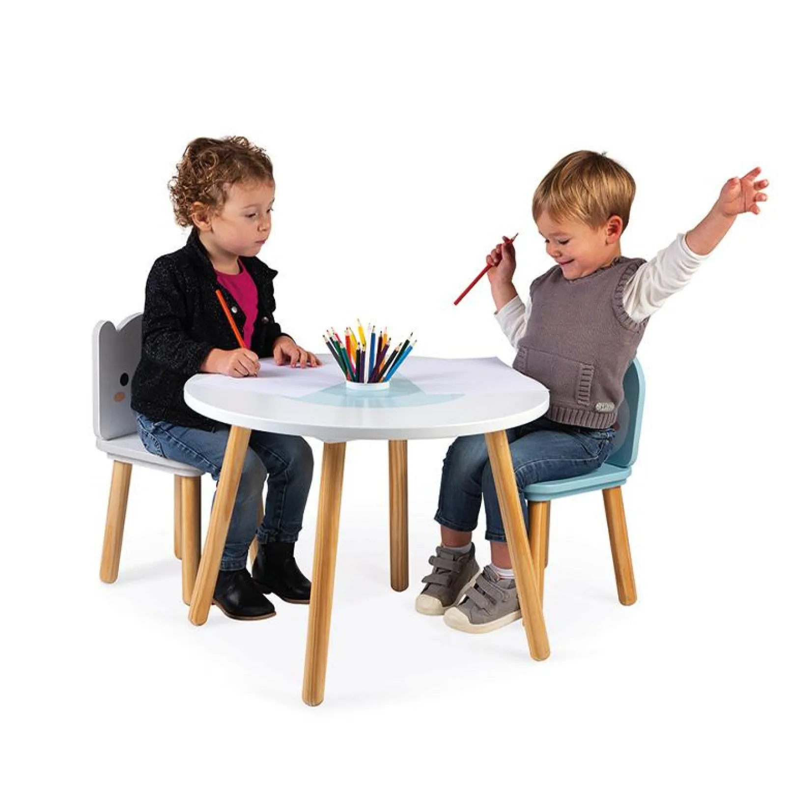 Little Helper Wooden Toys & Educational Toys | Montessori Toys & Products | Activity & Educational Toys | Table And 2 Chairs - Polar | Activity Centres, Playsets & Tables