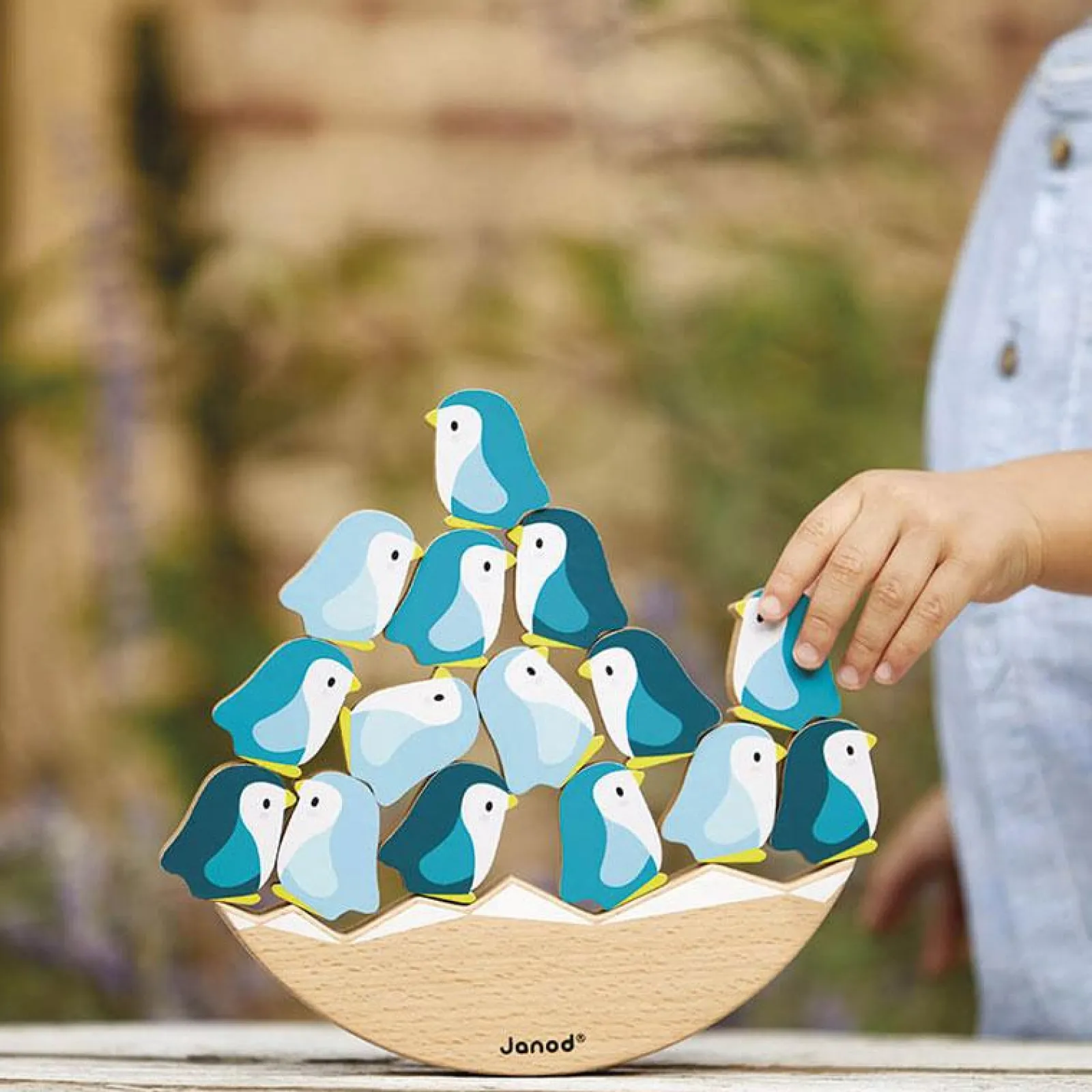 Little Helper Wooden Toys & Educational Toys | Baby Gifts | Activity & Educational Toys | WWF Penguin Rocker | Wooden Toys