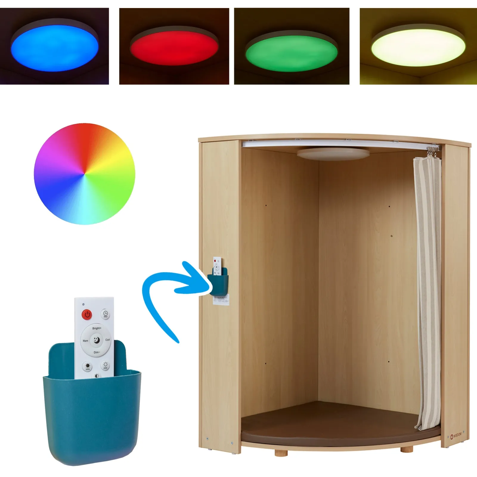 Little Helper Rocking Horses | Activity Toys | ADHD & Autism-Friendly Sensory LED Lights & Sound Booth | Bluetooth | SMART applicance Compatible | 3-10 Years