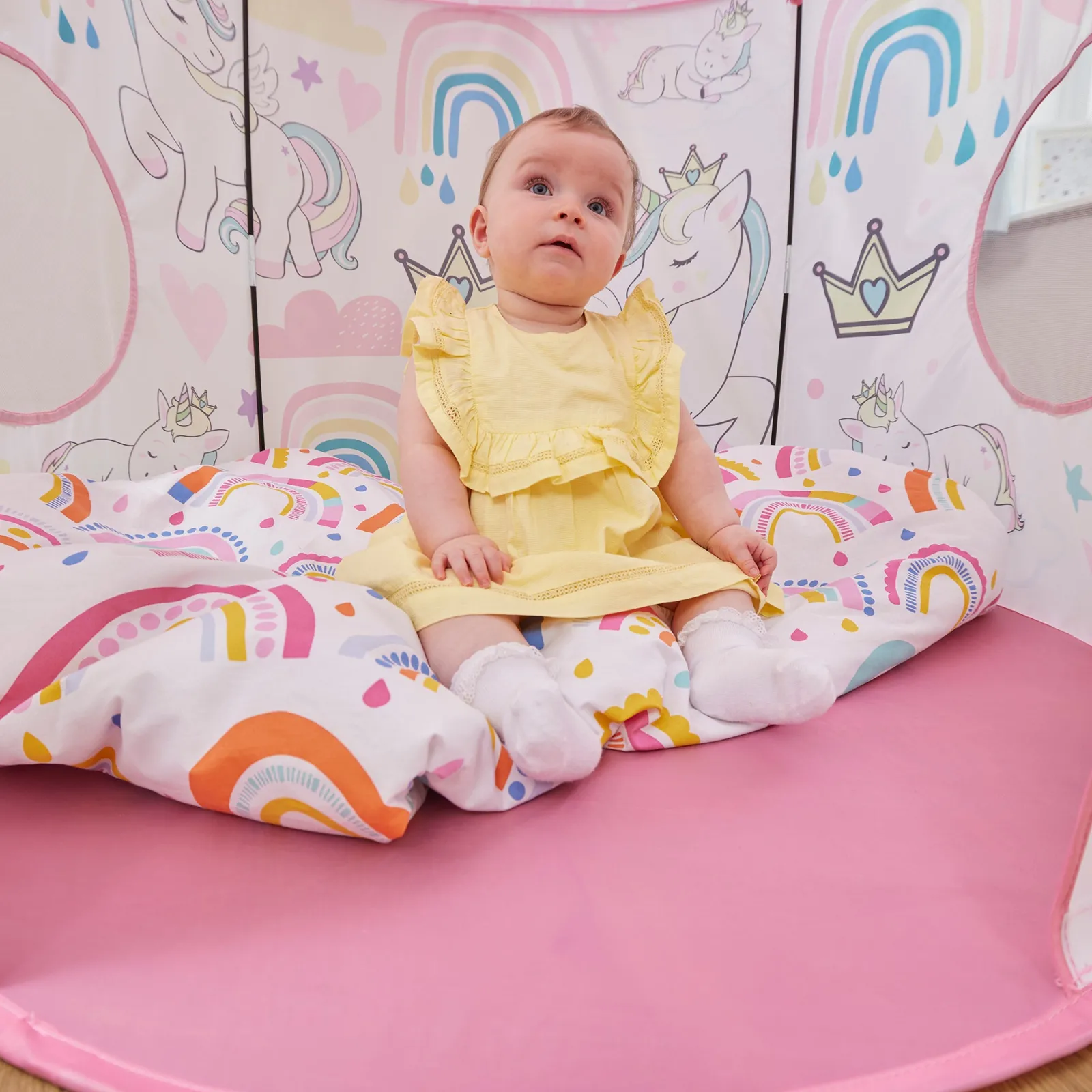 Little Helper Role Play Toys & Pretend Play | Playhouses, Teepees & Dens | Austism-Friendly 2 Person Unicorn Pop-up Play Tent | Den | Storage Bag | 18m +