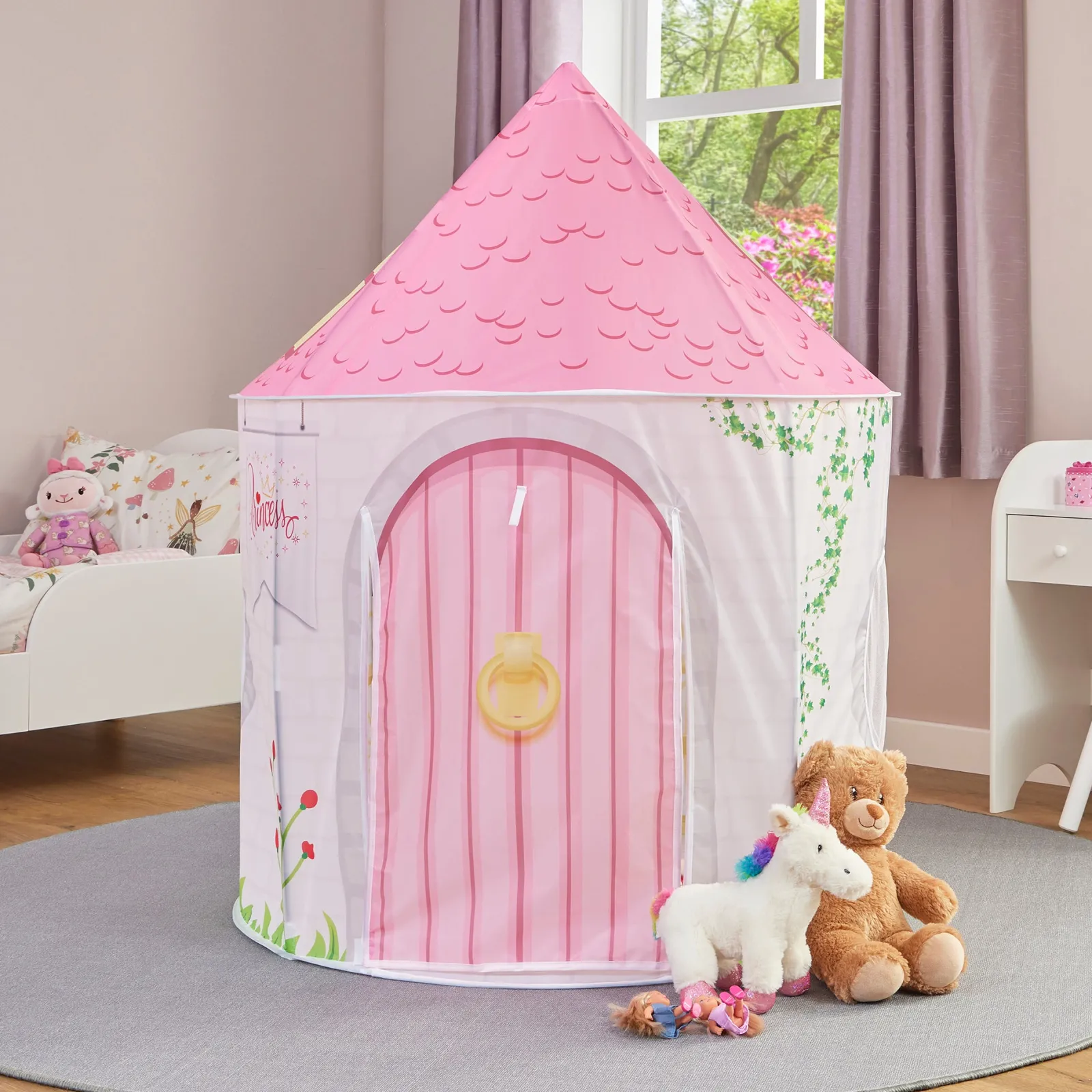 Little Helper Role Play Toys & Pretend Play | Playhouses, Teepees & Dens | Austism-Friendly Kids 2 Person Princess Pop-up Play Tent | Den | Storage Bag | 18m +