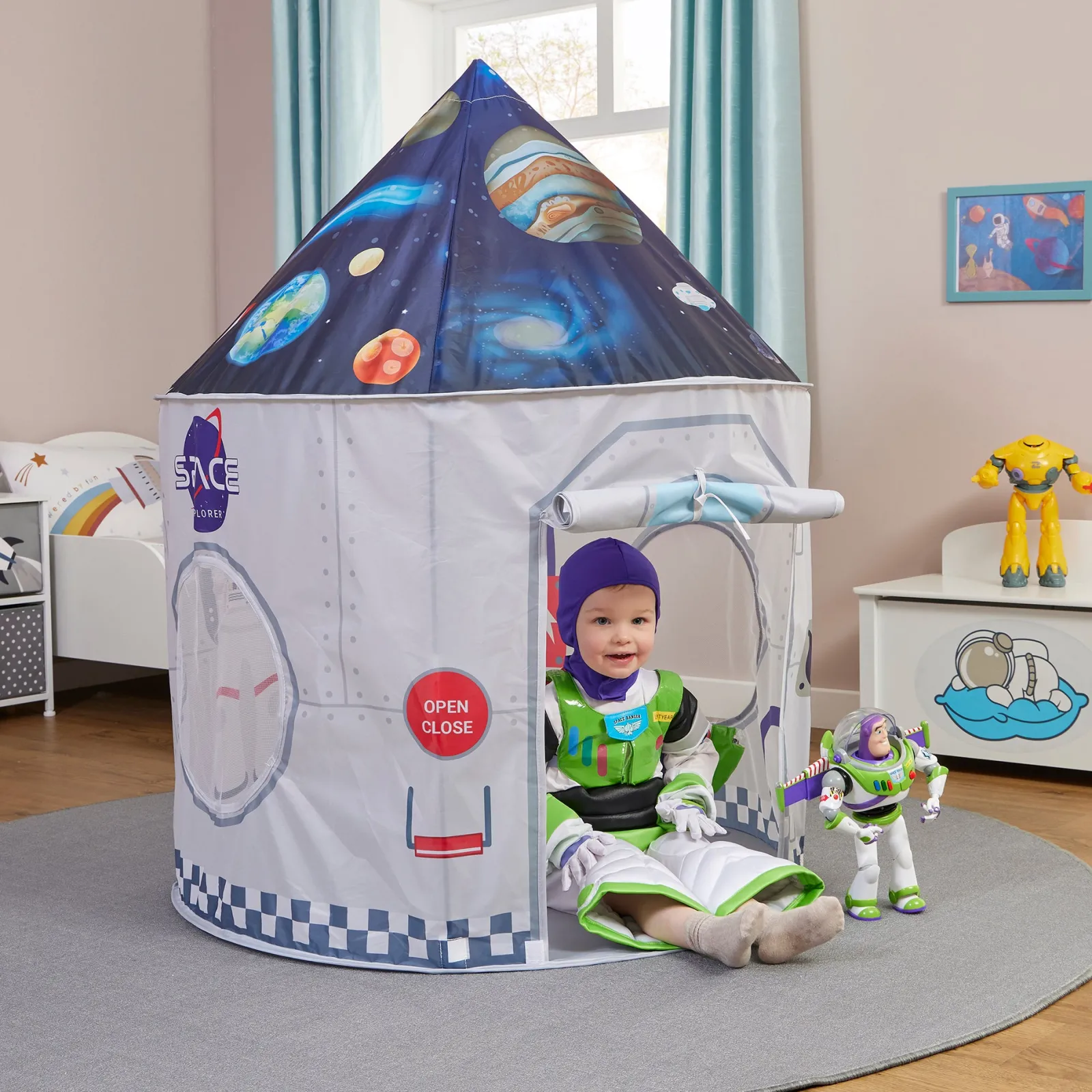 Little Helper Role Play Toys & Pretend Play | Playhouses, Teepees & Dens | Austism-Friendly Kids 2 Person Space Pop-up Play Tent | Den | Storage Bag | 18m +