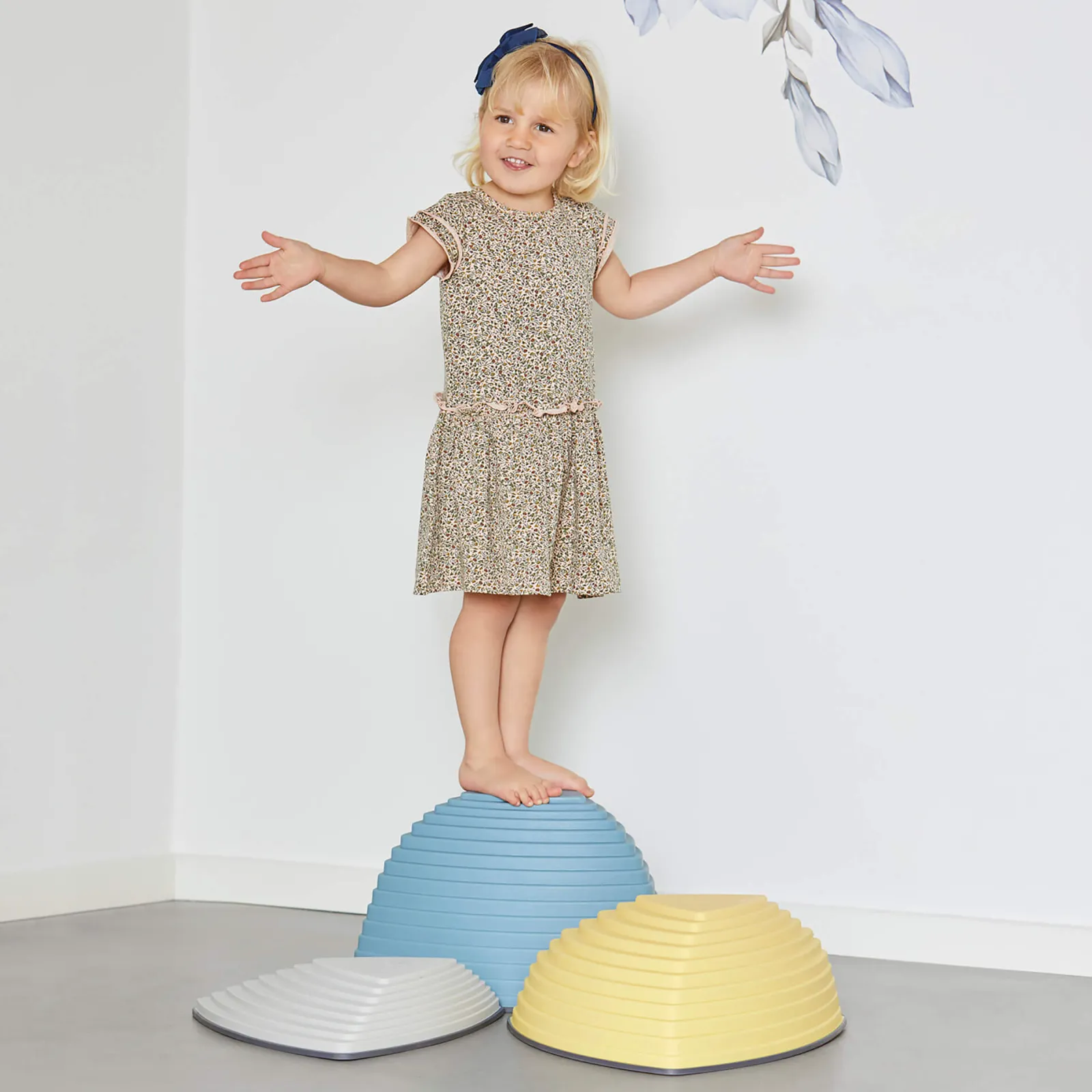 Little Helper Kids Climbing Frames & Activity Toys | Montessori Toys & Products | Autism-Friendly Sensory 3 Piece Large Montessori Gonge Hilltops | Stepping Stones | Pastels