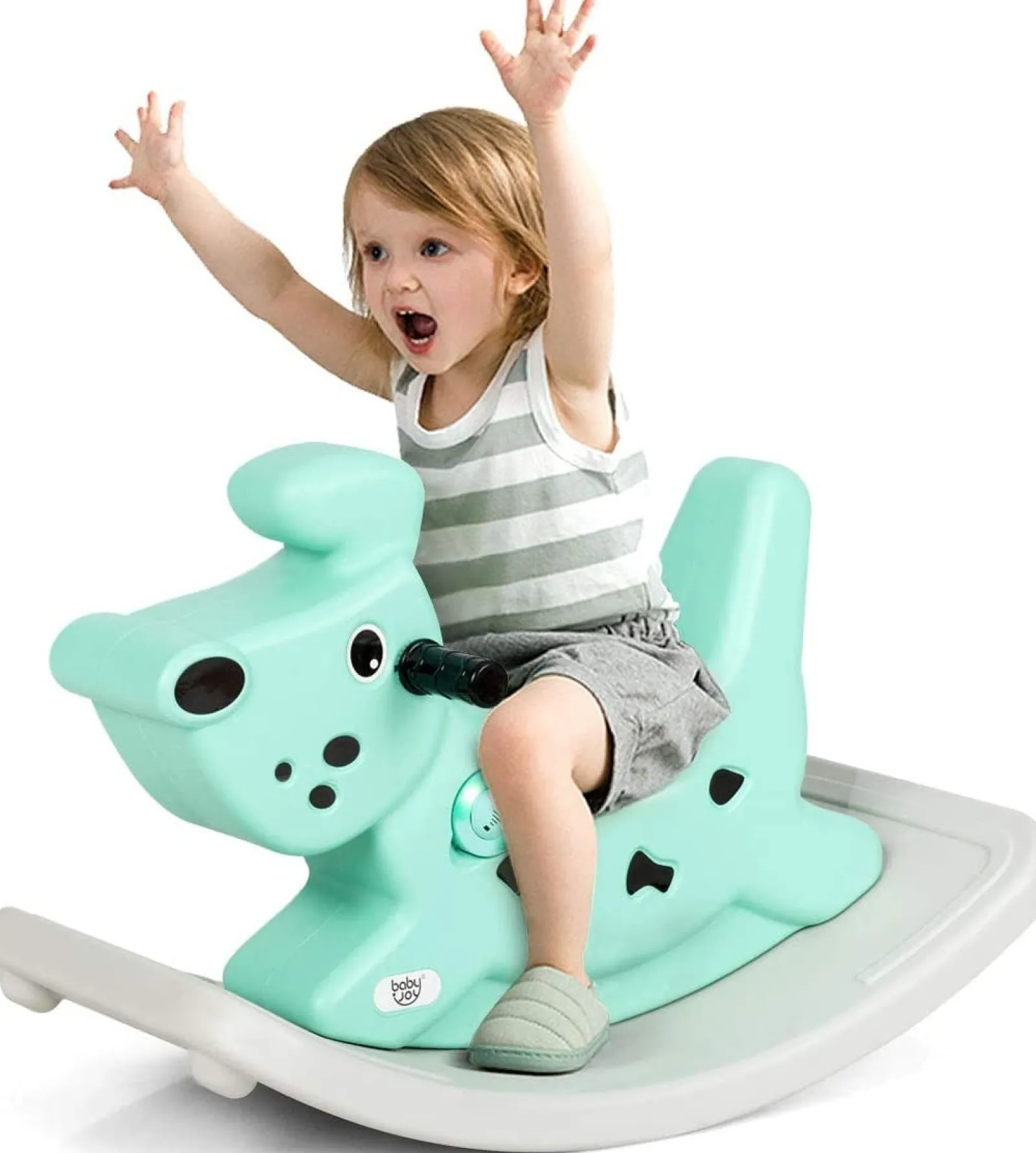 Little Helper Ride On Toys | Baby & Toddler Rocking Horse Dog | Ride On Toy with Grip Handles | Music | Lights | 6-36m