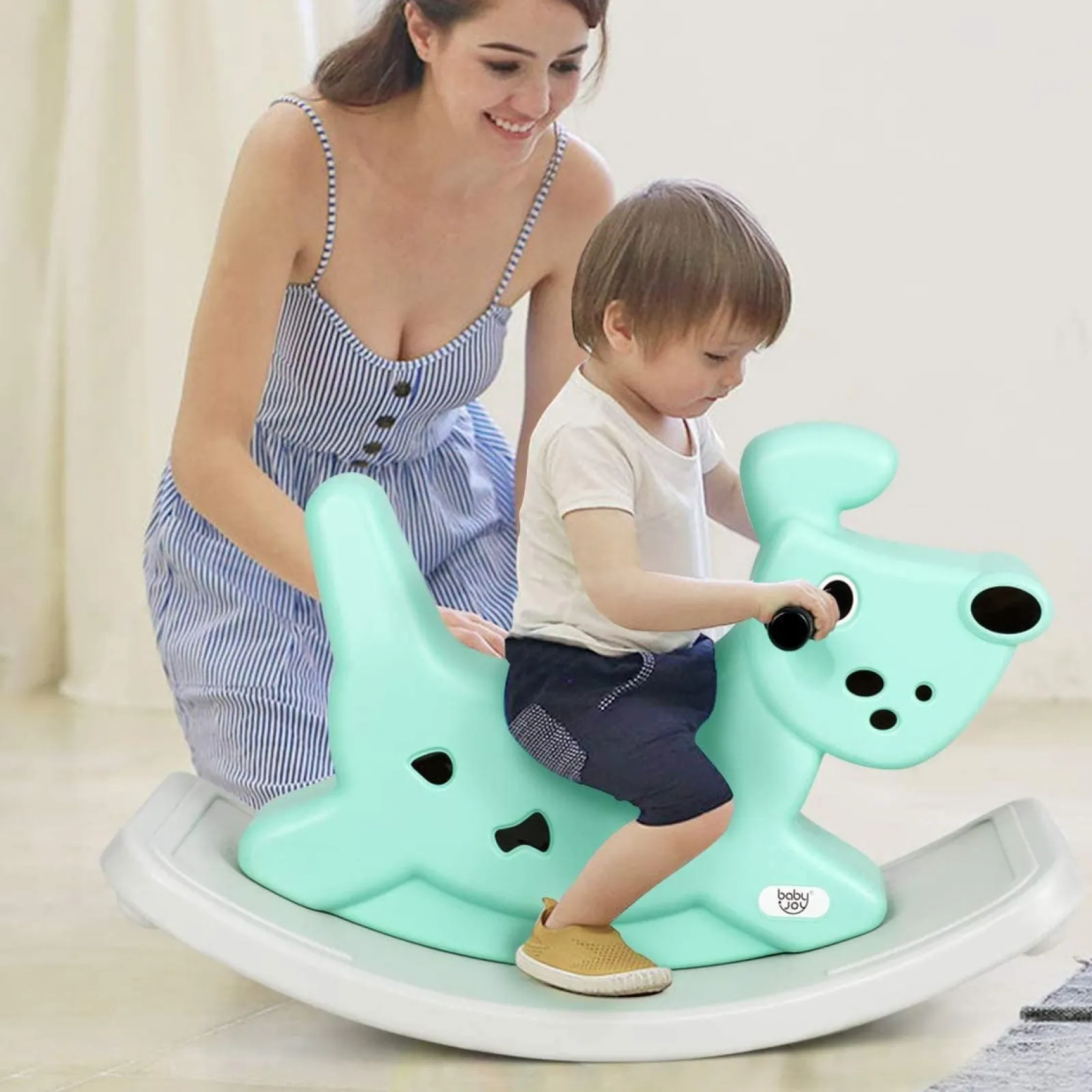 Little Helper Ride On Toys | Baby & Toddler Rocking Horse Dog | Ride On Toy with Grip Handles | Music | Lights | 6-36m