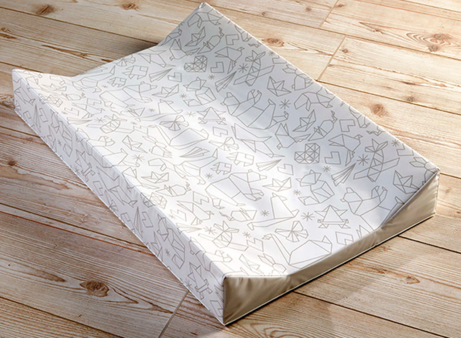 Little Helper Baby Changing Mats | Baby Changing Mat | Wedge Changing Mat | Mini Origami | Grey