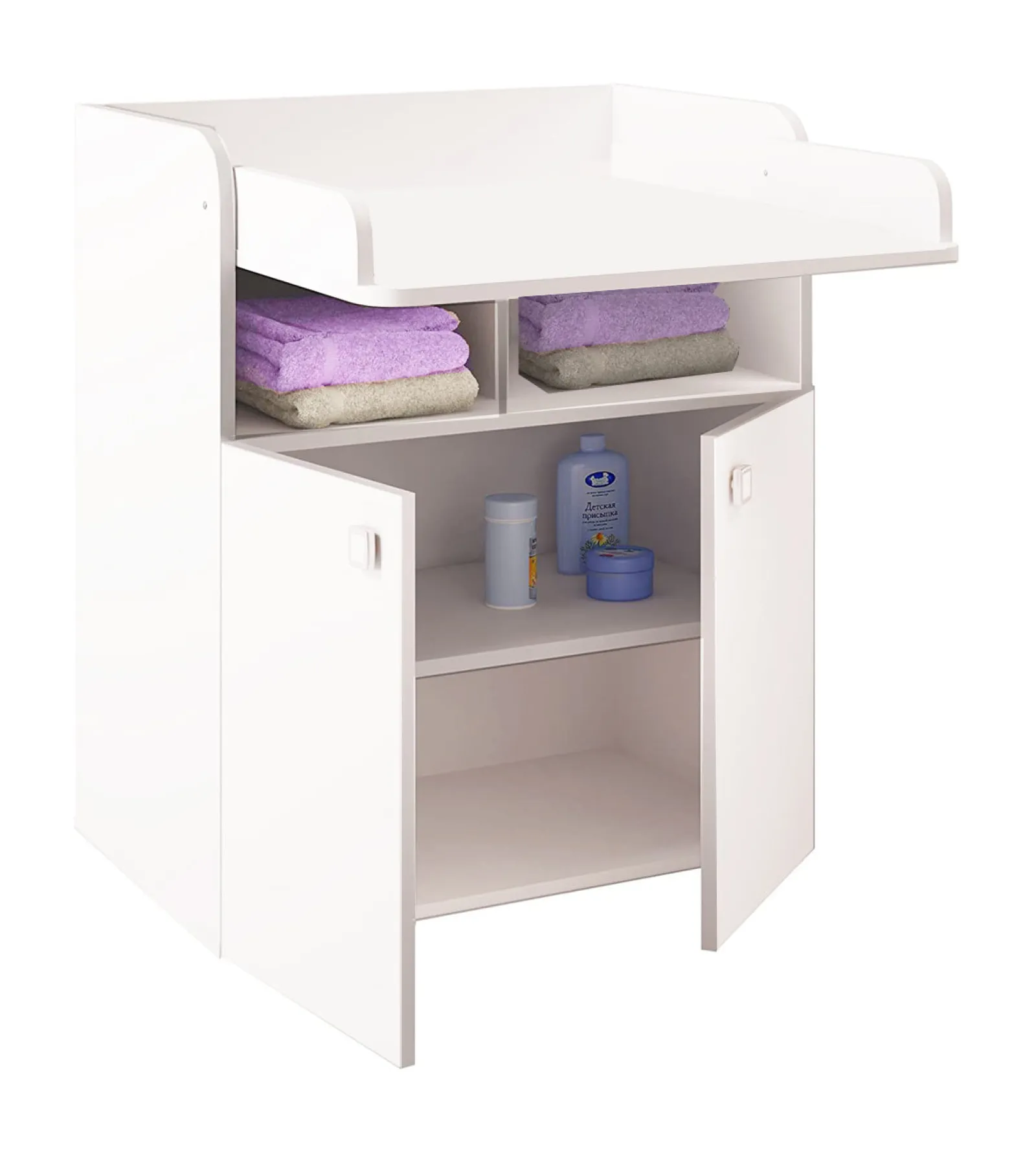 Little Helper Changing Units & Changing Tables & Dressers | Baby Changing Unit | Large Storage Pockets & Cupboards | High Quality Modern Design | White
