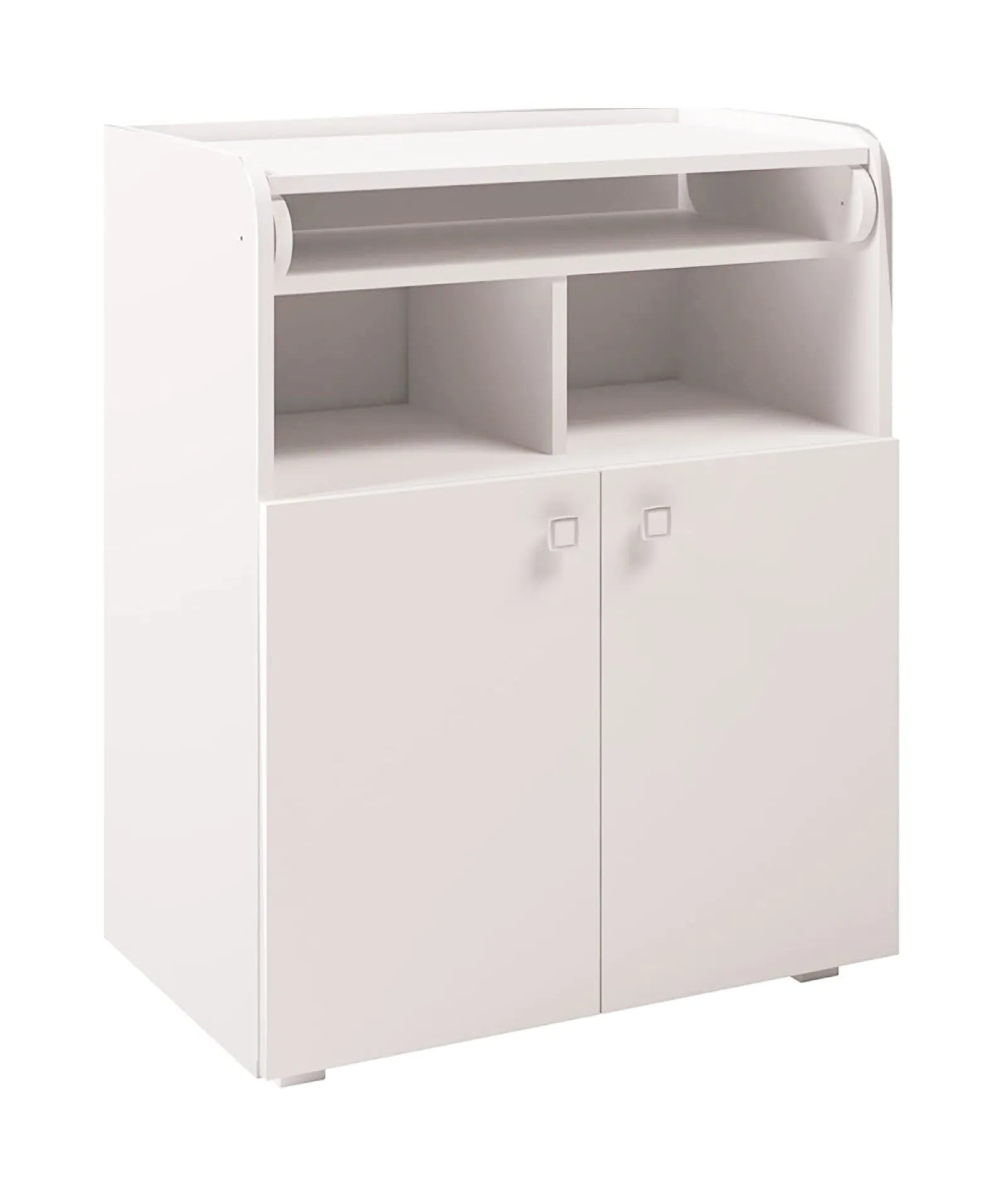 Little Helper Changing Units & Changing Tables & Dressers | Baby Changing Unit | Large Storage Pockets & Cupboards | High Quality Modern Design | White