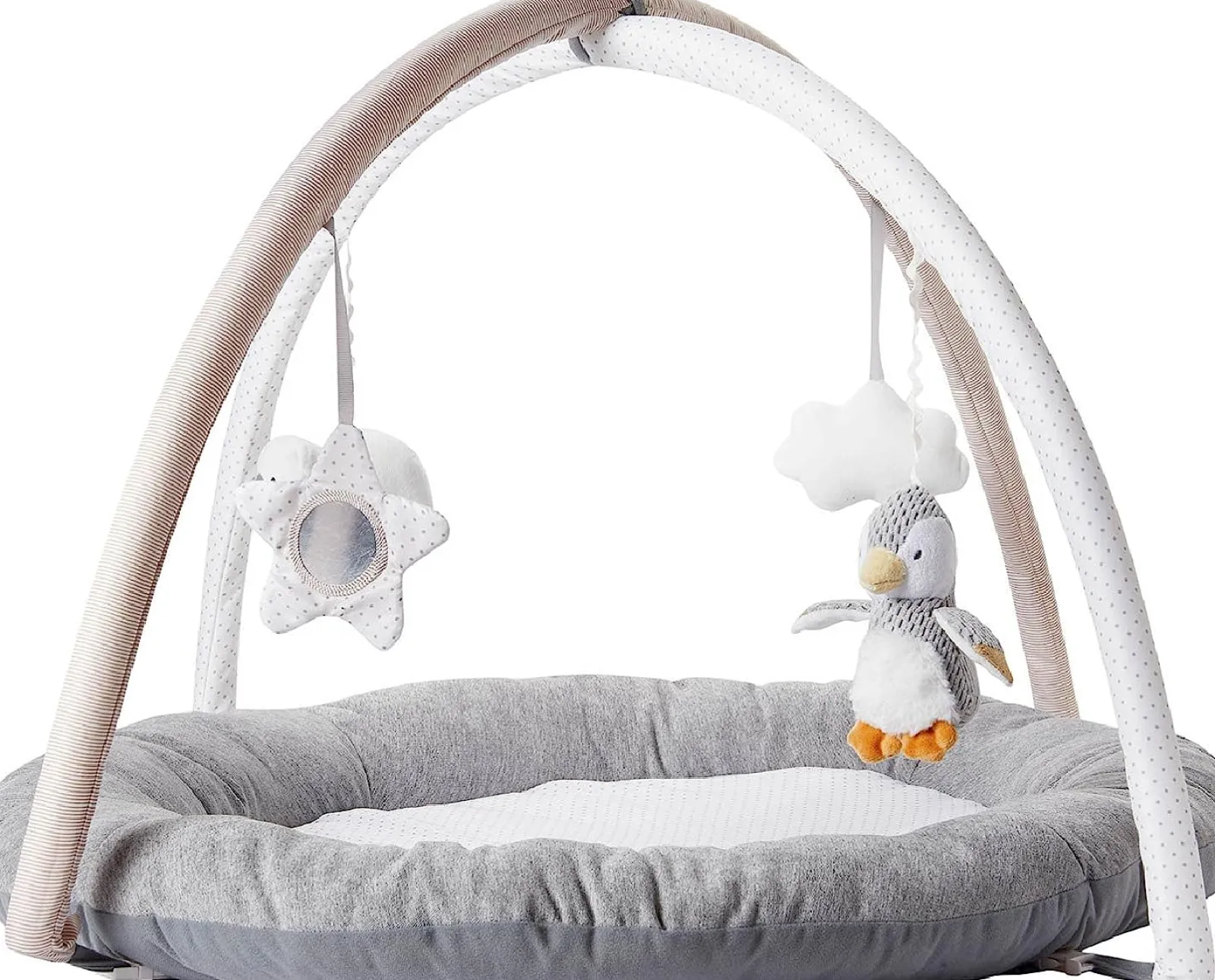 Little Helper Baby Play Gyms & Tummy Time & Activity Centres | Baby Changing Mats | Baby Play Gym with Sensory Toys | Padded Activity Washable Playmat