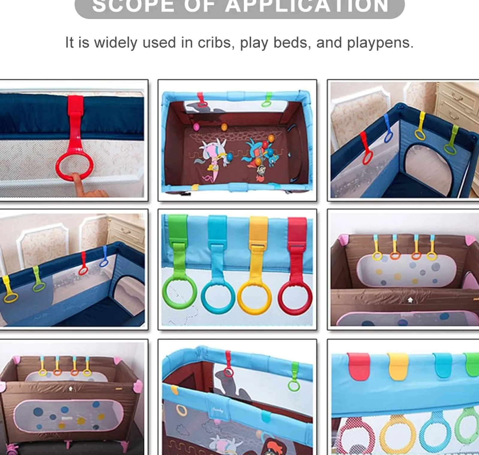 Little Helper Baby Playpens | Baby Stand-up Walk Aids | 4 x Detachable Pull-up Rings | Playpens, Cots and more...