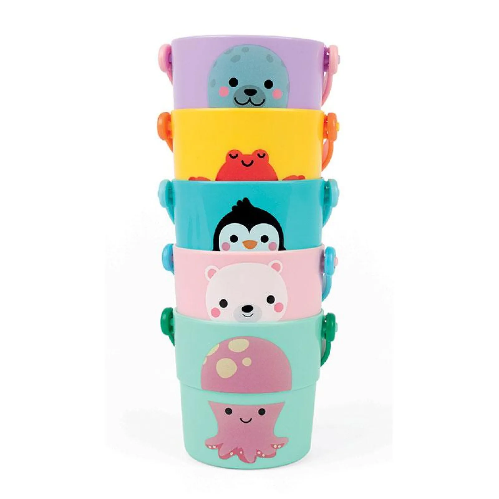 Little Helper Wooden Toys & Educational Toys | Montessori Toys & Products | Bathtime Toys | Activities Buckets 5Pk | Bathtime Activities