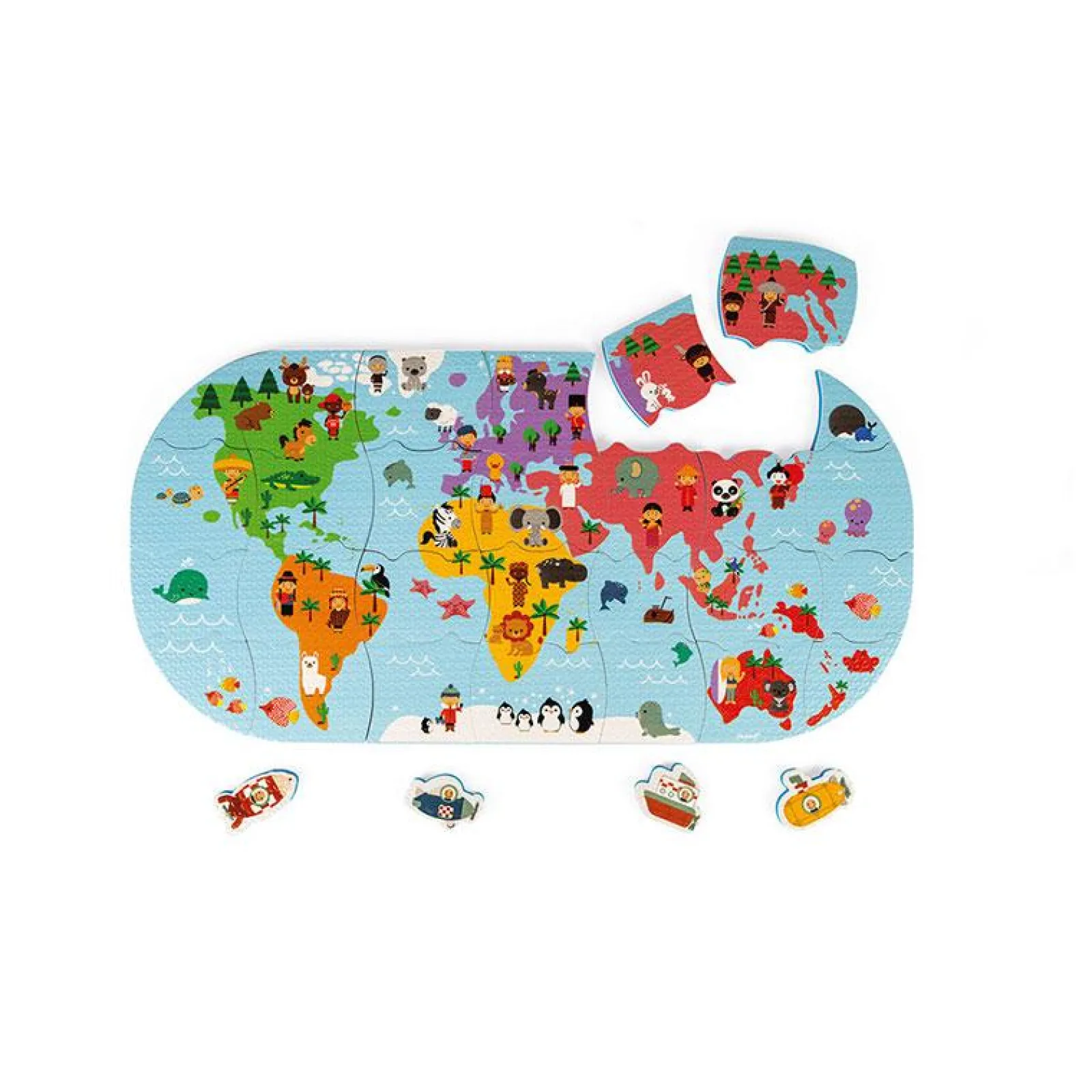 Little Helper Wooden Toys & Educational Toys | Montessori Toys & Products | Bathtime Toys | Bath Explorers Map | Bathtime Activities