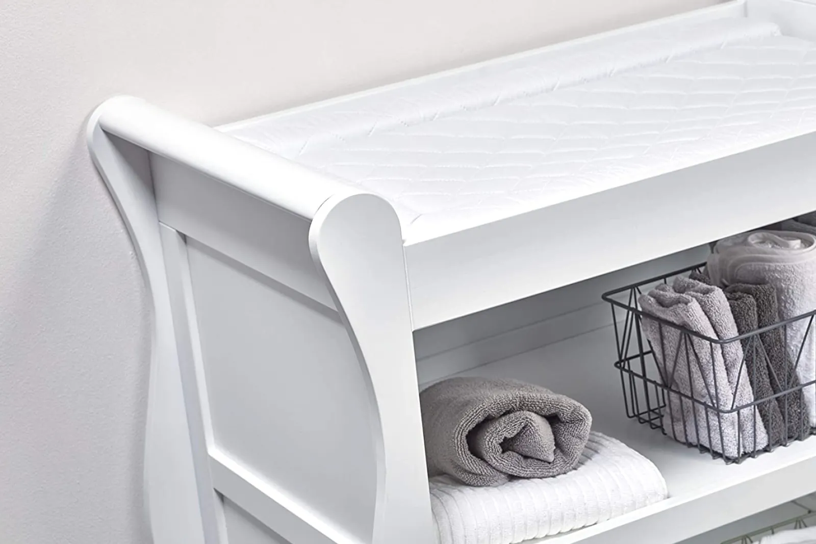 Little Helper Changing Units & Changing Tables & Dressers | Chest of drawers | Open Baby Changing Unit with Drawer | Willow Collection | White