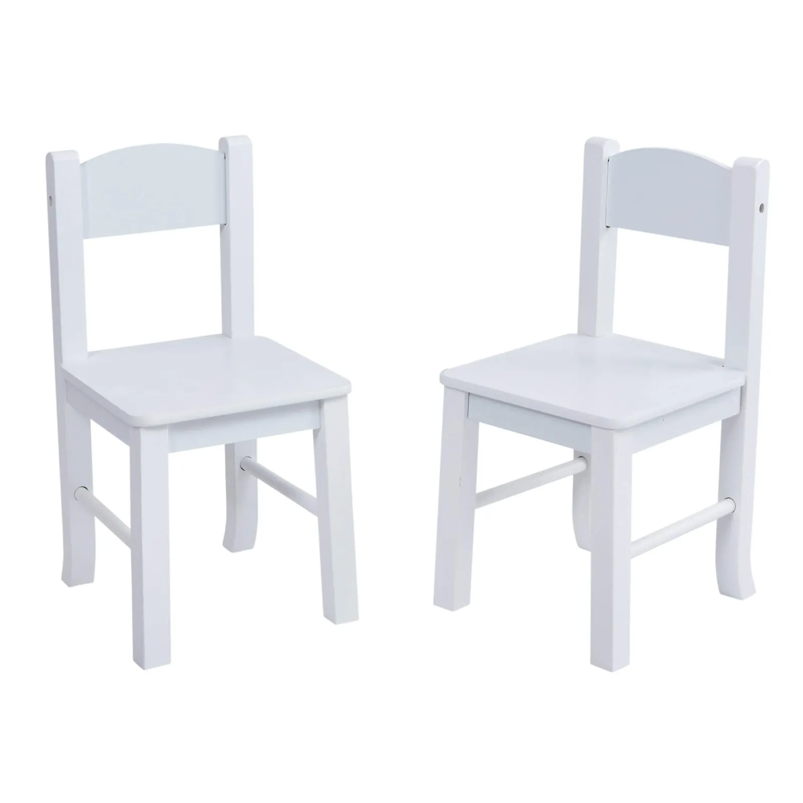 Little Helper Table & Chairs (wooden) | Children's | Kids Modern Wooden Table and Chairs | White | Solid Wood