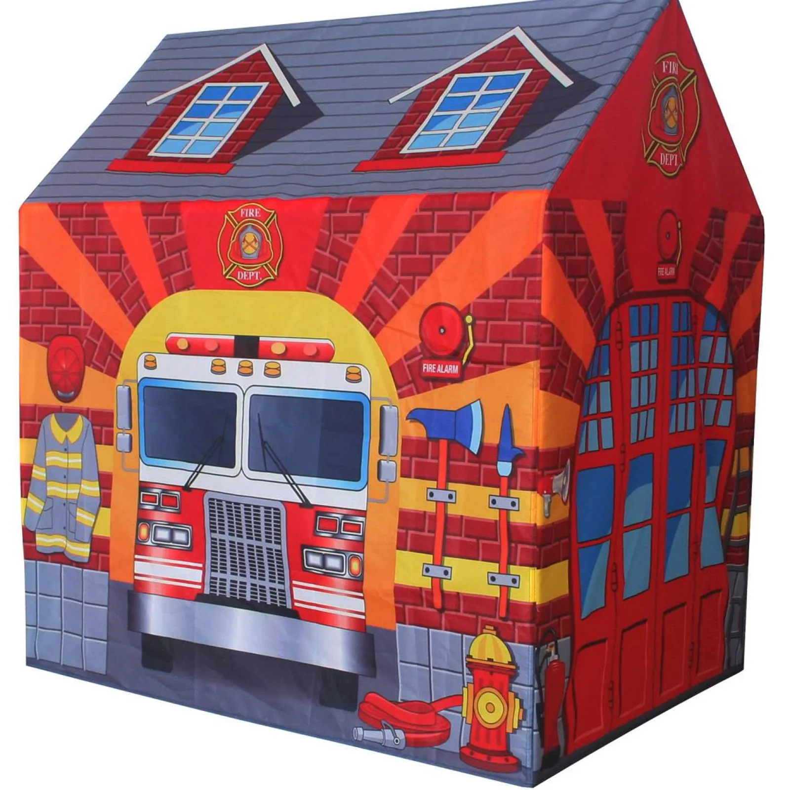 Little Helper Role Play Toys & Pretend Play | Playhouses, Teepees & Dens | Children’s 2 Person Fire Station | Fireman Play Tent | Den | Role Play Fun