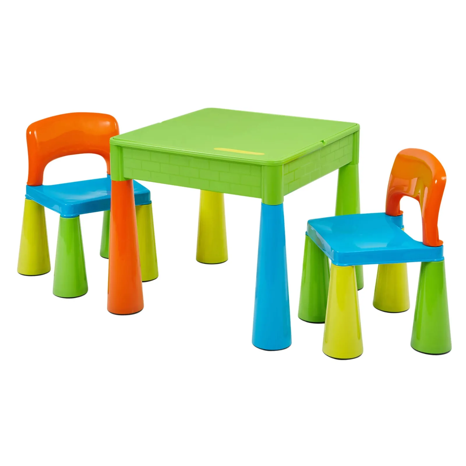 Little Helper Sand & Water Table & Sandpits & Mud Kitchens | Table & Chairs (plastic) | Children's 5-in-1 Table & 2 Chairs Set | Sand & Water Pit | Lego | Dry Wipe Top | Storage