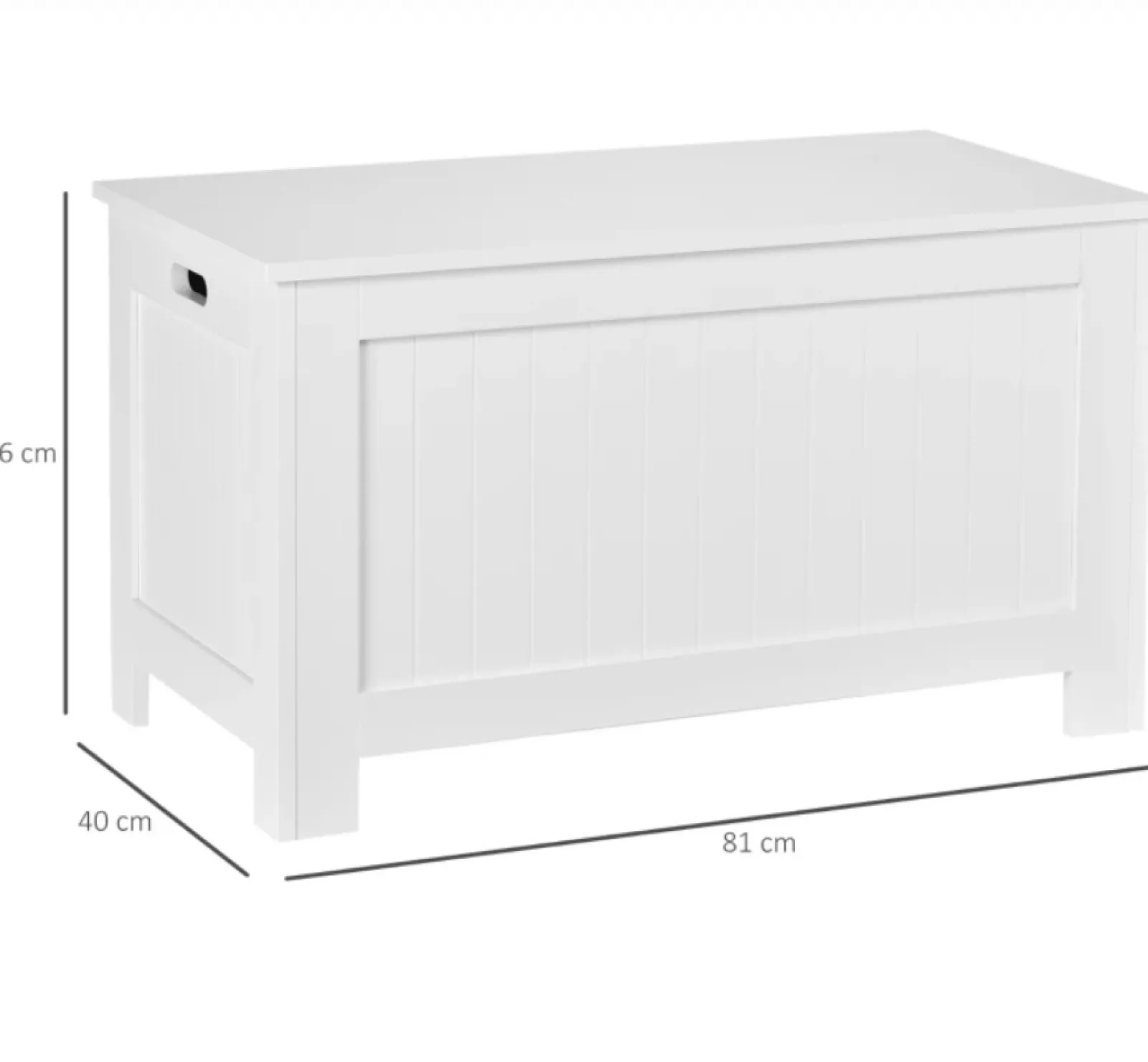 Little Helper Toy Box & Blanket Box | Toy Box & Blanket Box | Childrens Large Wooden Toy Box with Slow Release Hinge | Ottoman | Blanket Box | White