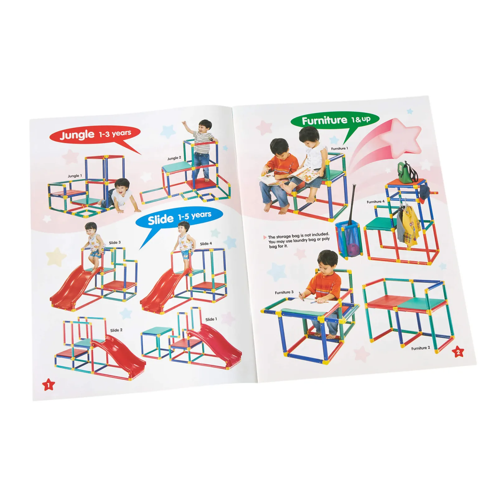 Little Helper Swing & Slide Sets & Garden Play & Trampolines | Kids Climbing Frames & Activity Toys | Children's Multi Purpose 10-in-1 Montessori Climbing Gym with Slide | Table & Chair Set | 12m+