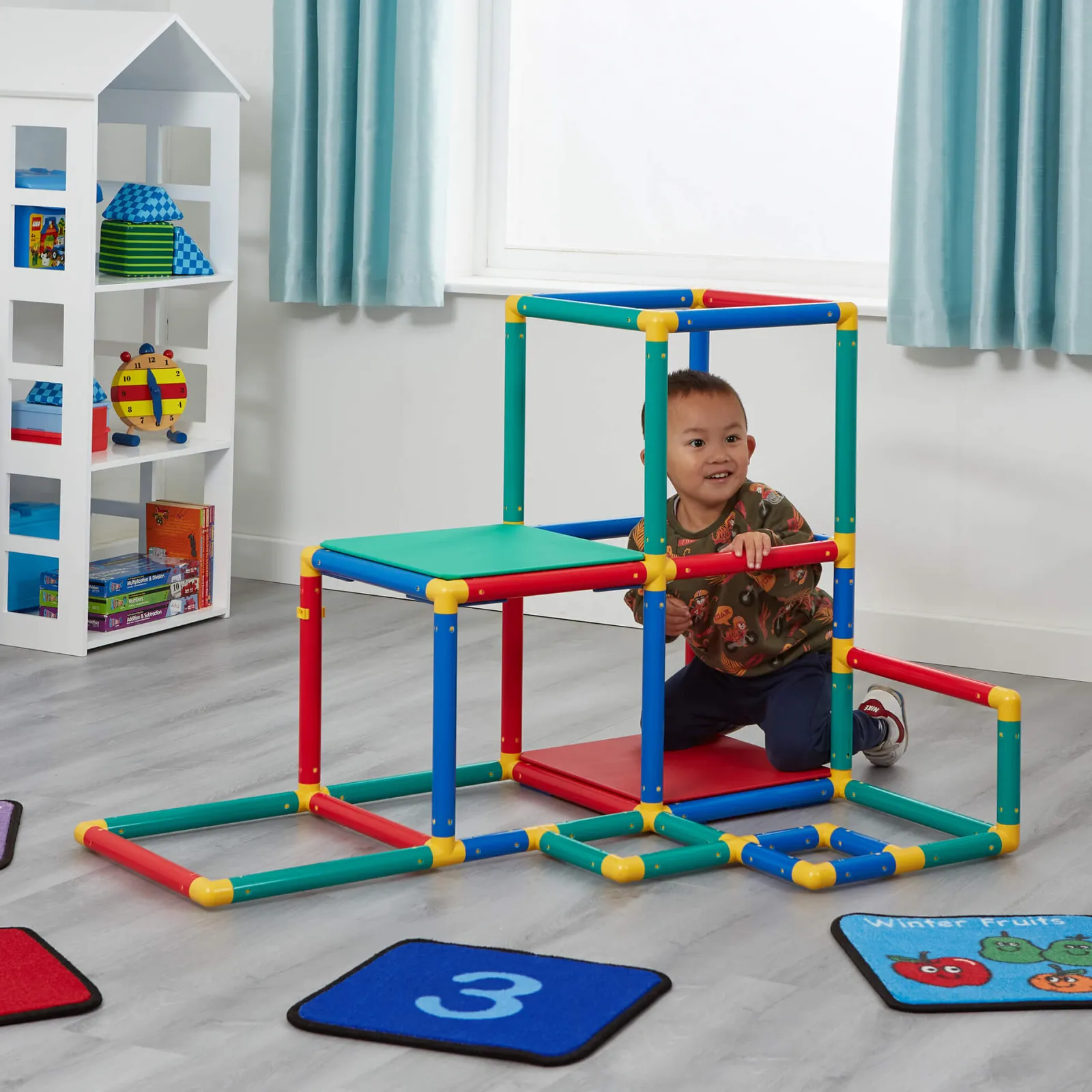 Little Helper Swing & Slide Sets & Garden Play & Trampolines | Kids Climbing Frames & Activity Toys | Children's Multi Purpose 10-in-1 Montessori Climbing Gym with Slide | Table & Chair Set | 12m+