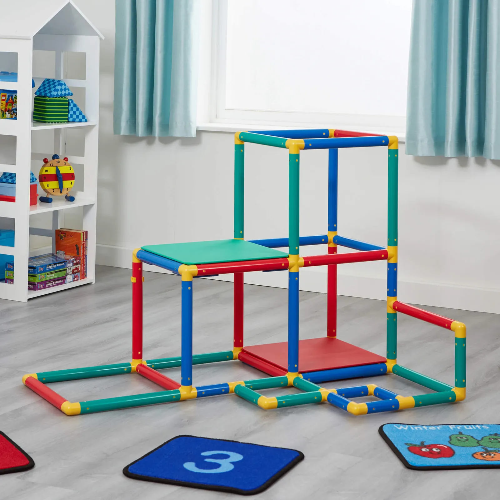 Little Helper Swing & Slide Sets & Garden Play & Trampolines | Kids Climbing Frames & Activity Toys | Children's Multi Purpose 10-in-1 Montessori Climbing Gym with Slide | Table & Chair Set | 12m+