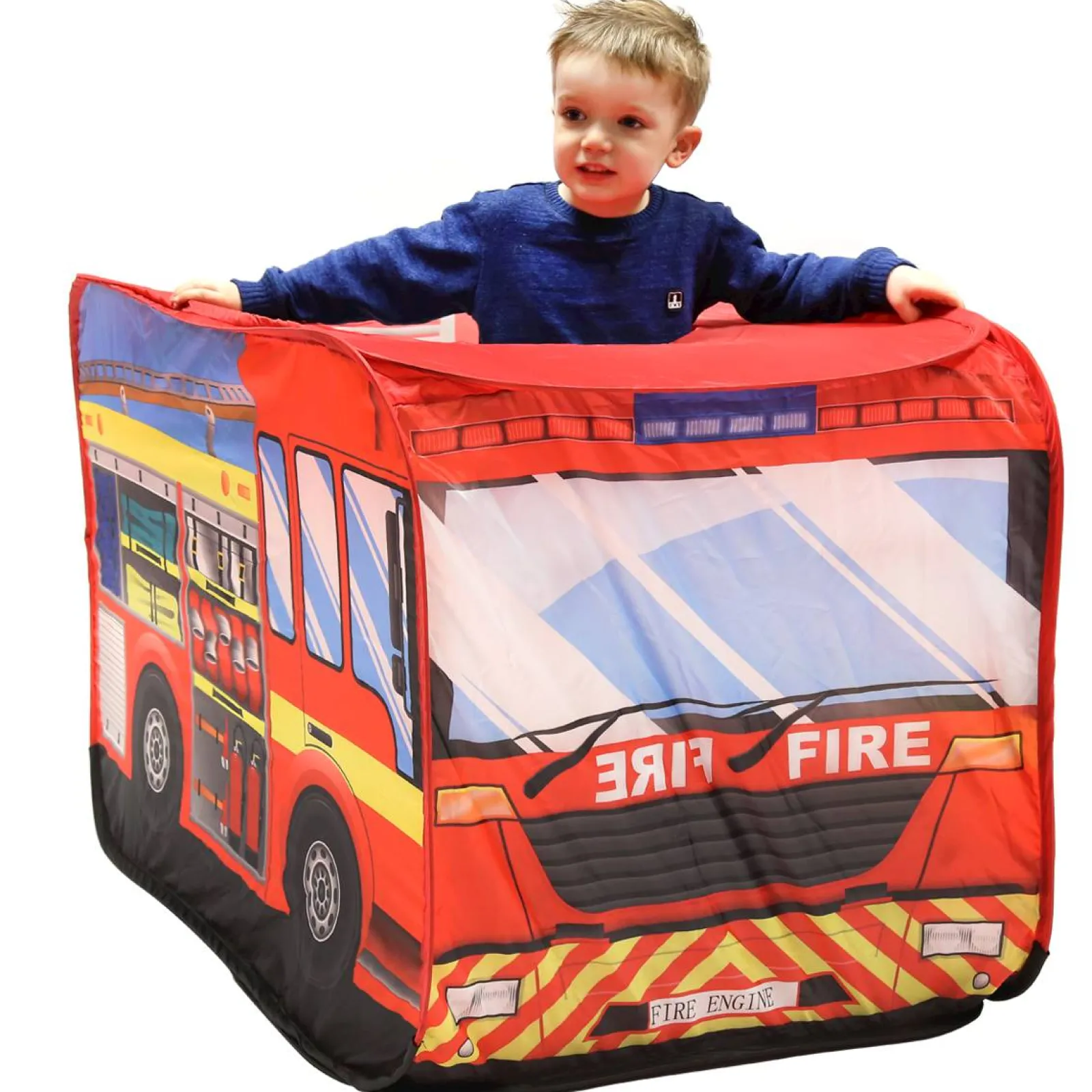Little Helper Role Play Toys & Pretend Play | Playhouses, Teepees & Dens | Children's Pop-Up Fire Engine Play Tent | Role Play Fun | Den