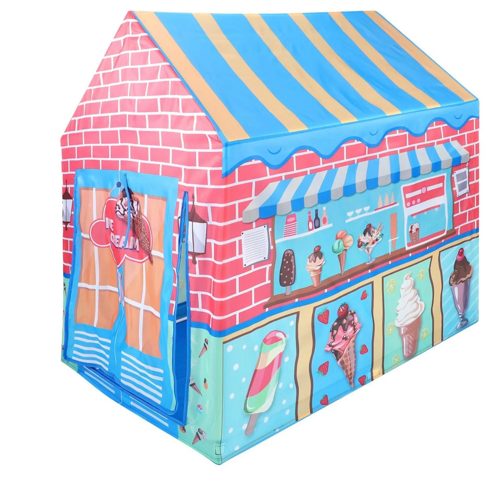 Little Helper Role Play Toys & Pretend Play | Playhouses, Teepees & Dens | Children's Pop-Up Ice Cream Parlour Play Tent | Role Play Fun | Den