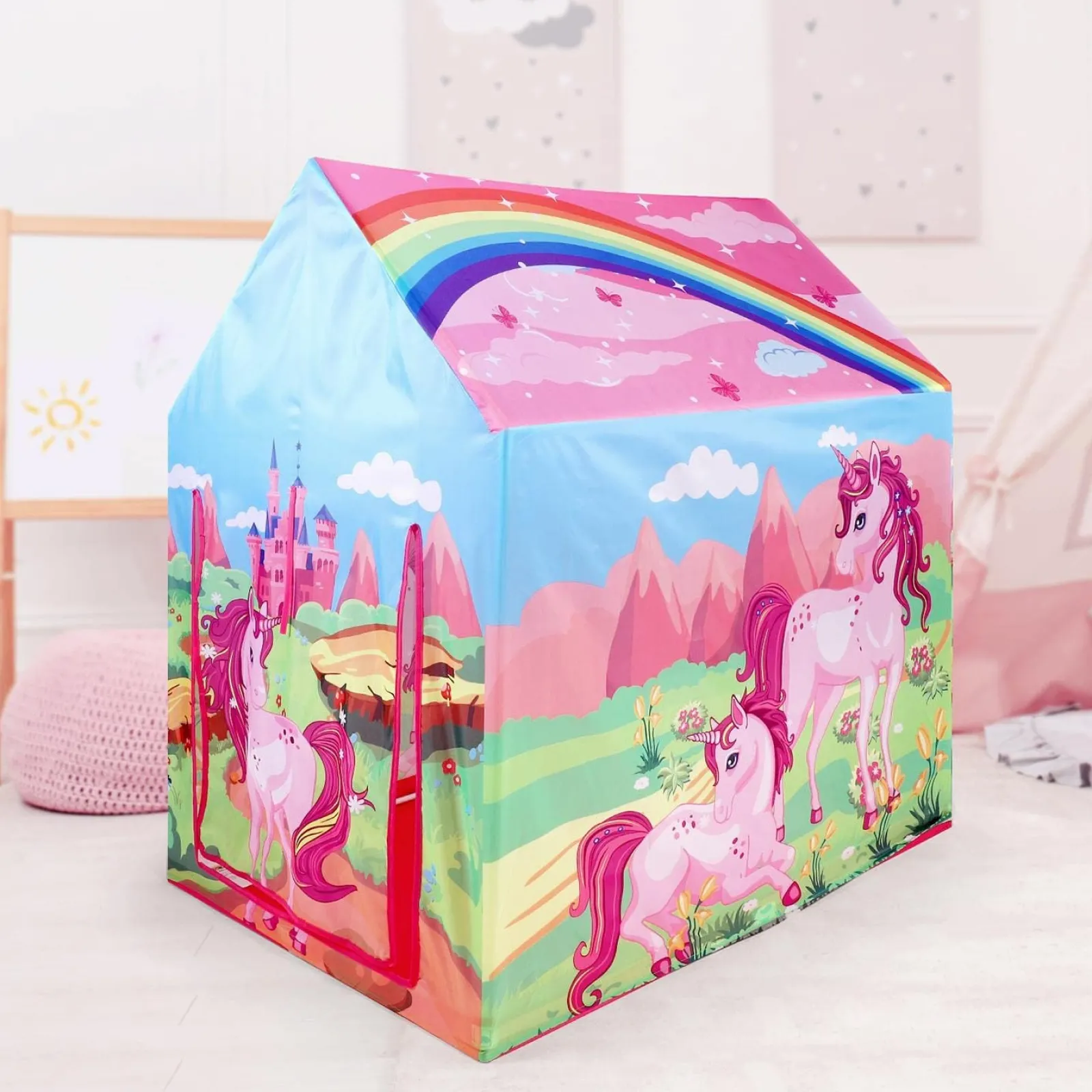 Little Helper Role Play Toys & Pretend Play | Playhouses, Teepees & Dens | Children's Pop-Up Unicorn Playhouse Tent | Role Play Fun | Den