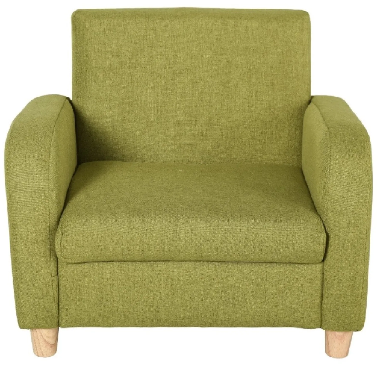 Little Helper Chairs & Stools | Childrens Premium Quality and Deluxe Single Armchair | Linen Look | Blue | 3-8 Years