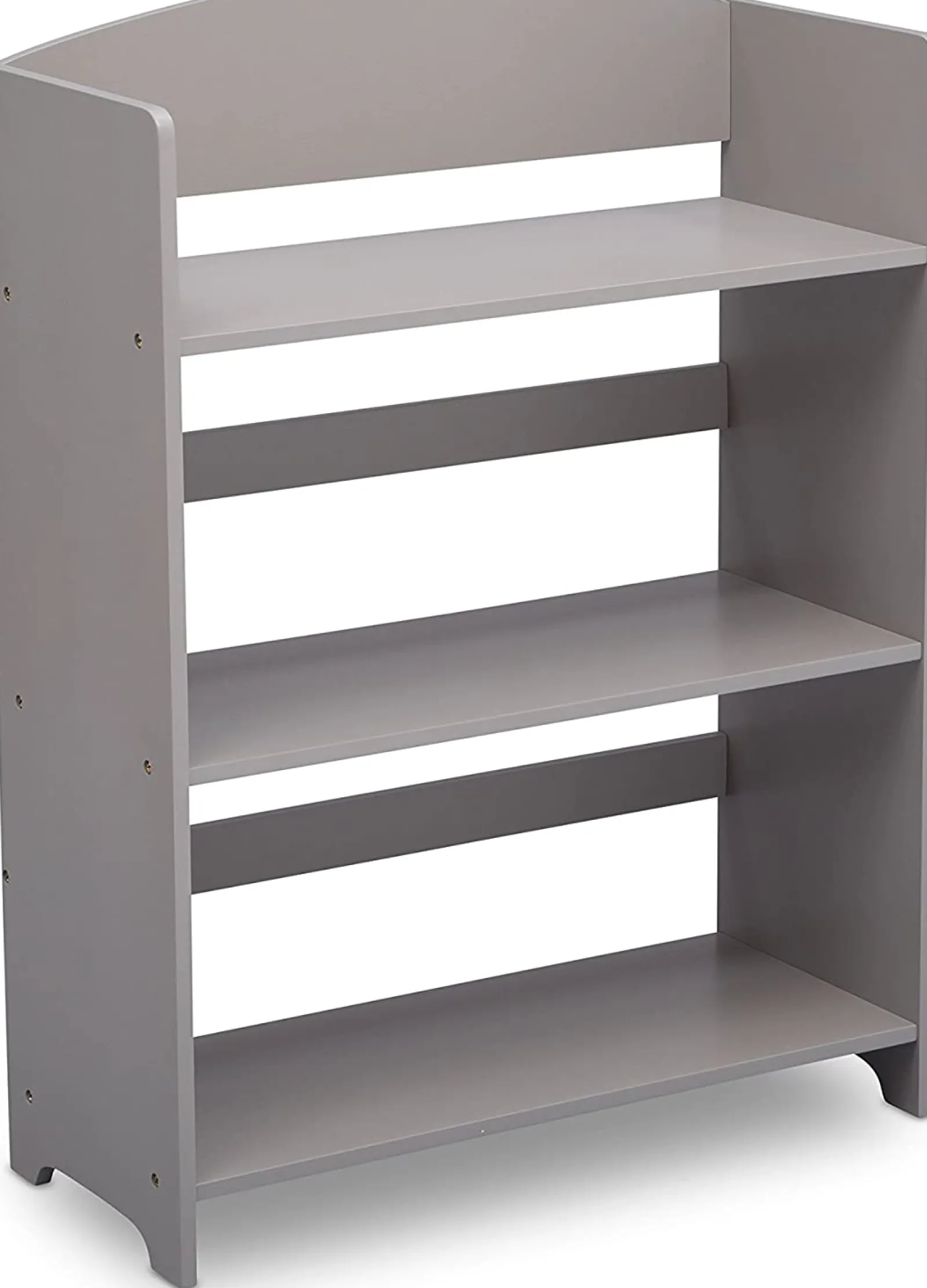 Little Helper Bookcases & Kids Bookshelves | Kids Bookcases & Kids Bookshelves | Children's Wood Montessori 3 Tier Bookcase | Modern Design | Grey | 84cm High
